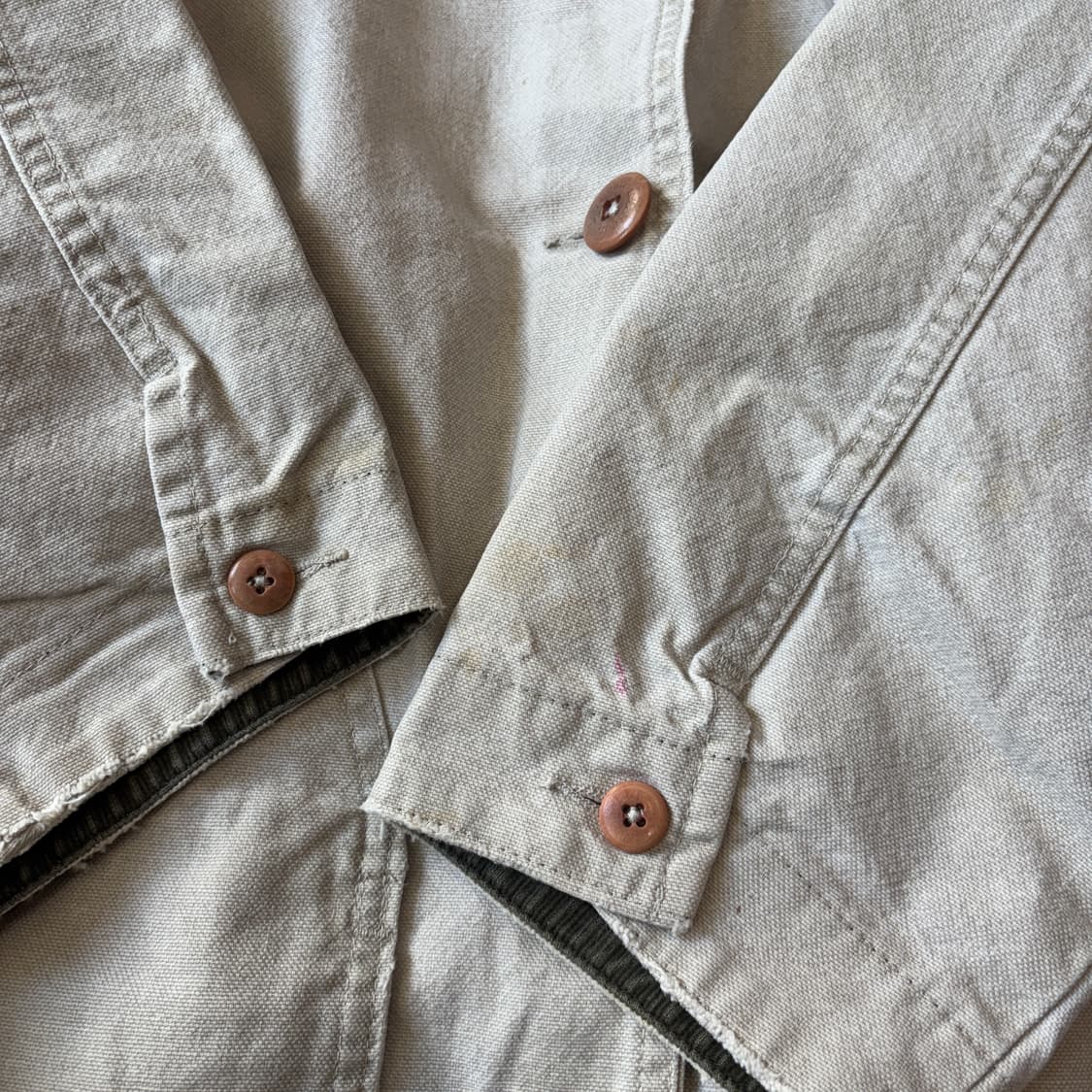 90s L.L.bean 90년대 미국 생산 엘엘빈 아이보리 헌팅 자켓  상품이미지8