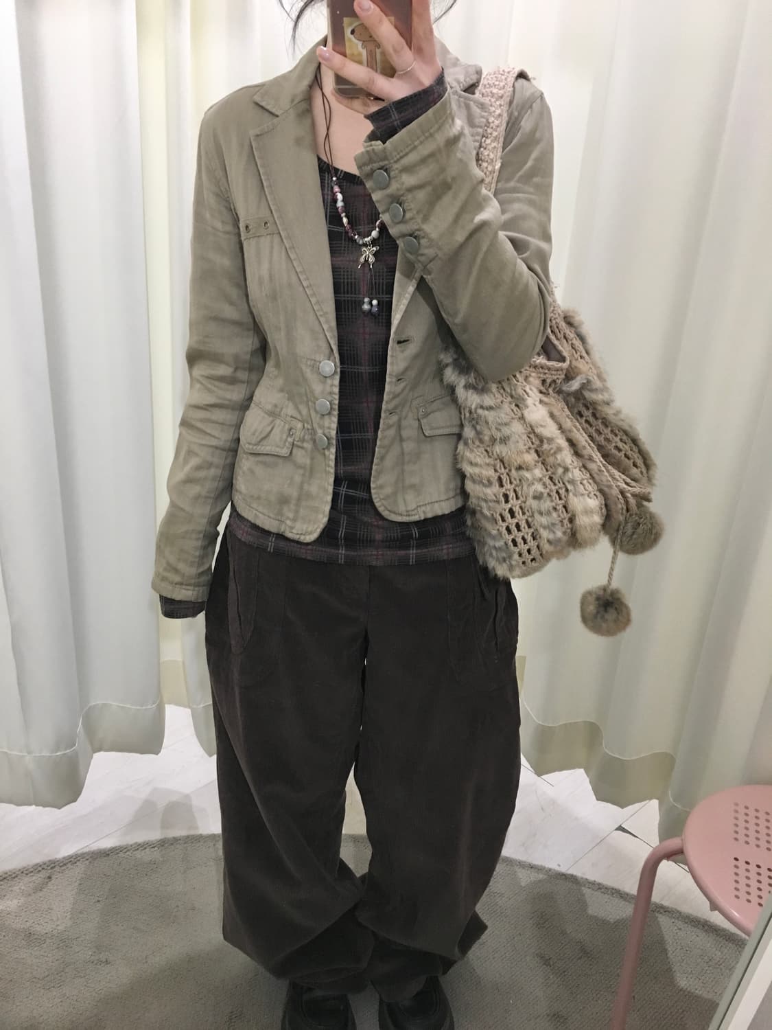 하이픈 월드 갤러리 체크 롱슬리브 상품이미지5