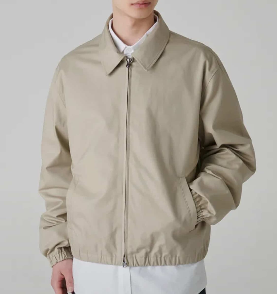 무신사 스텐다드 코튼 미니멀 블루종 재킷 베이지 XL 상품이미지1