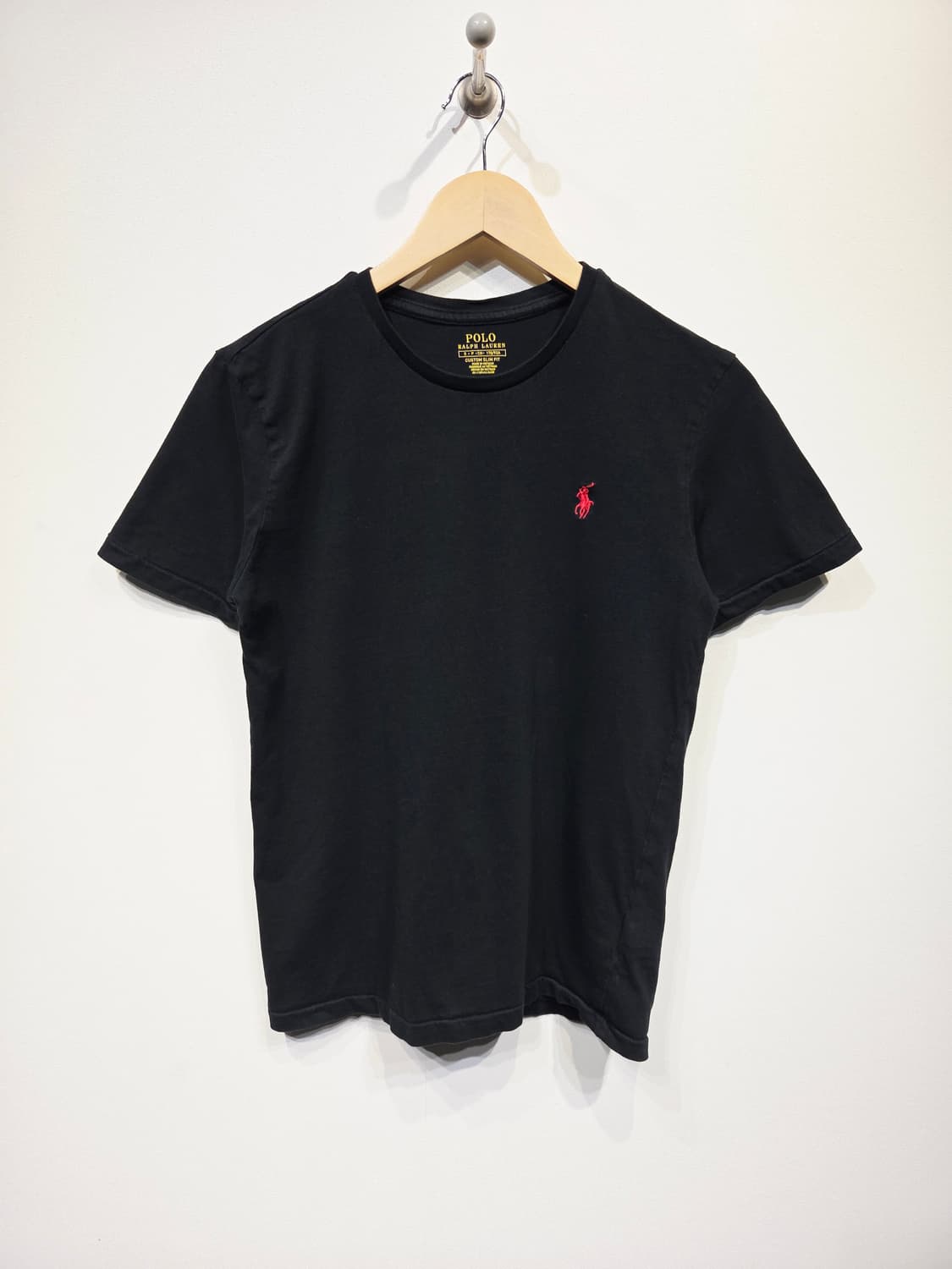폴로 랄프로렌 커스텀 슬림핏 반팔 티셔츠 블랙 상품이미지2