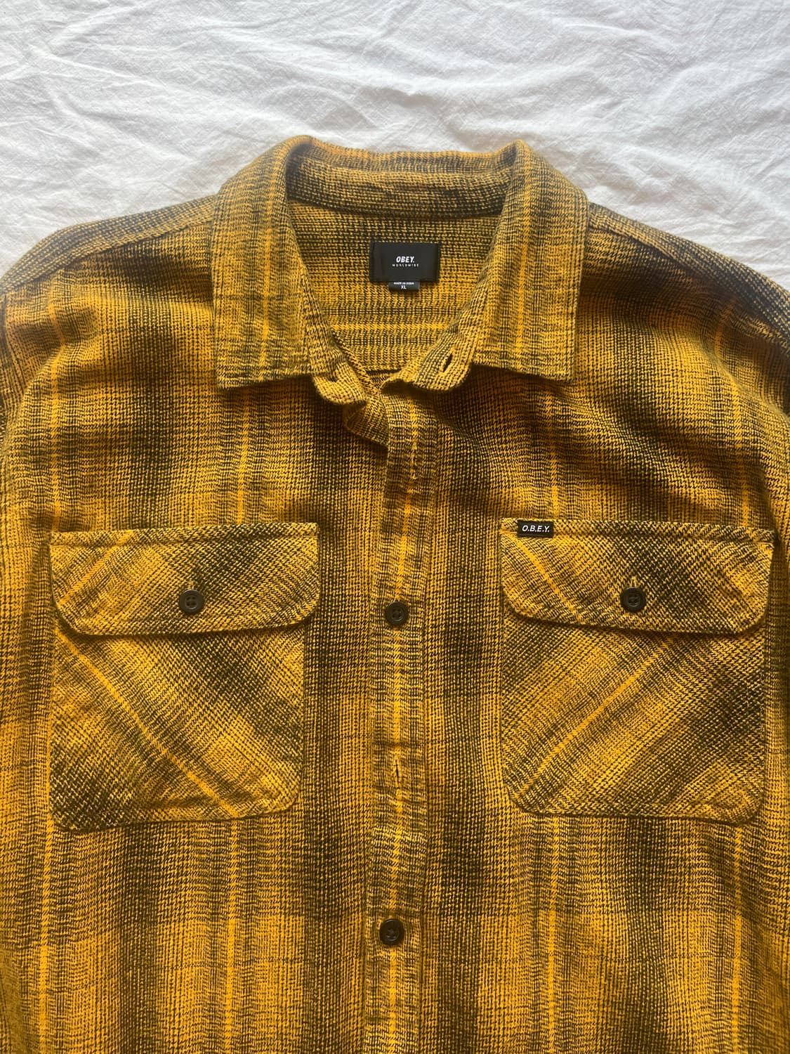 오베이 체크 플란넬 셔츠 상품이미지2