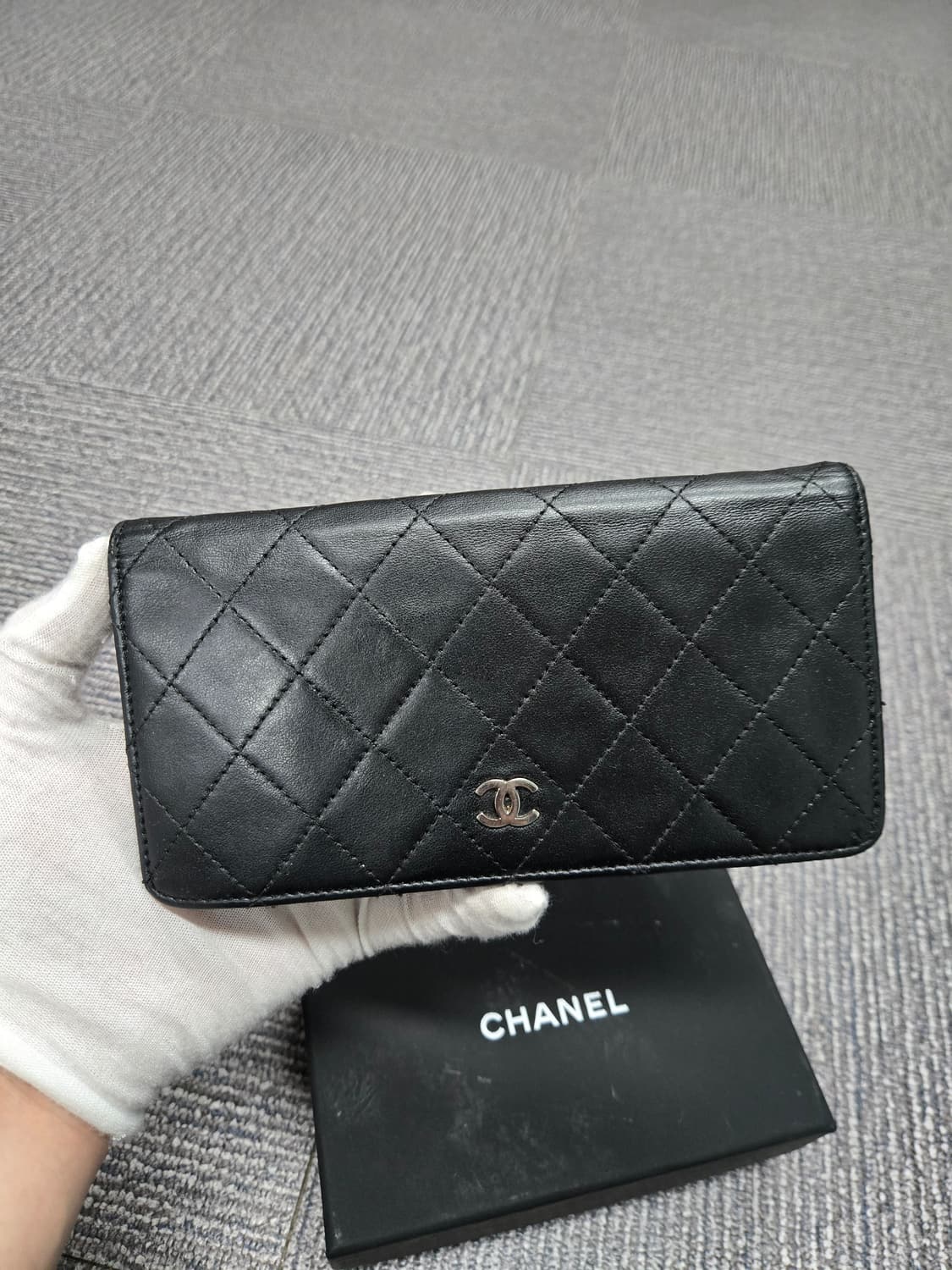 [특가][정품] 샤넬 램스킨 장지갑 상품이미지1