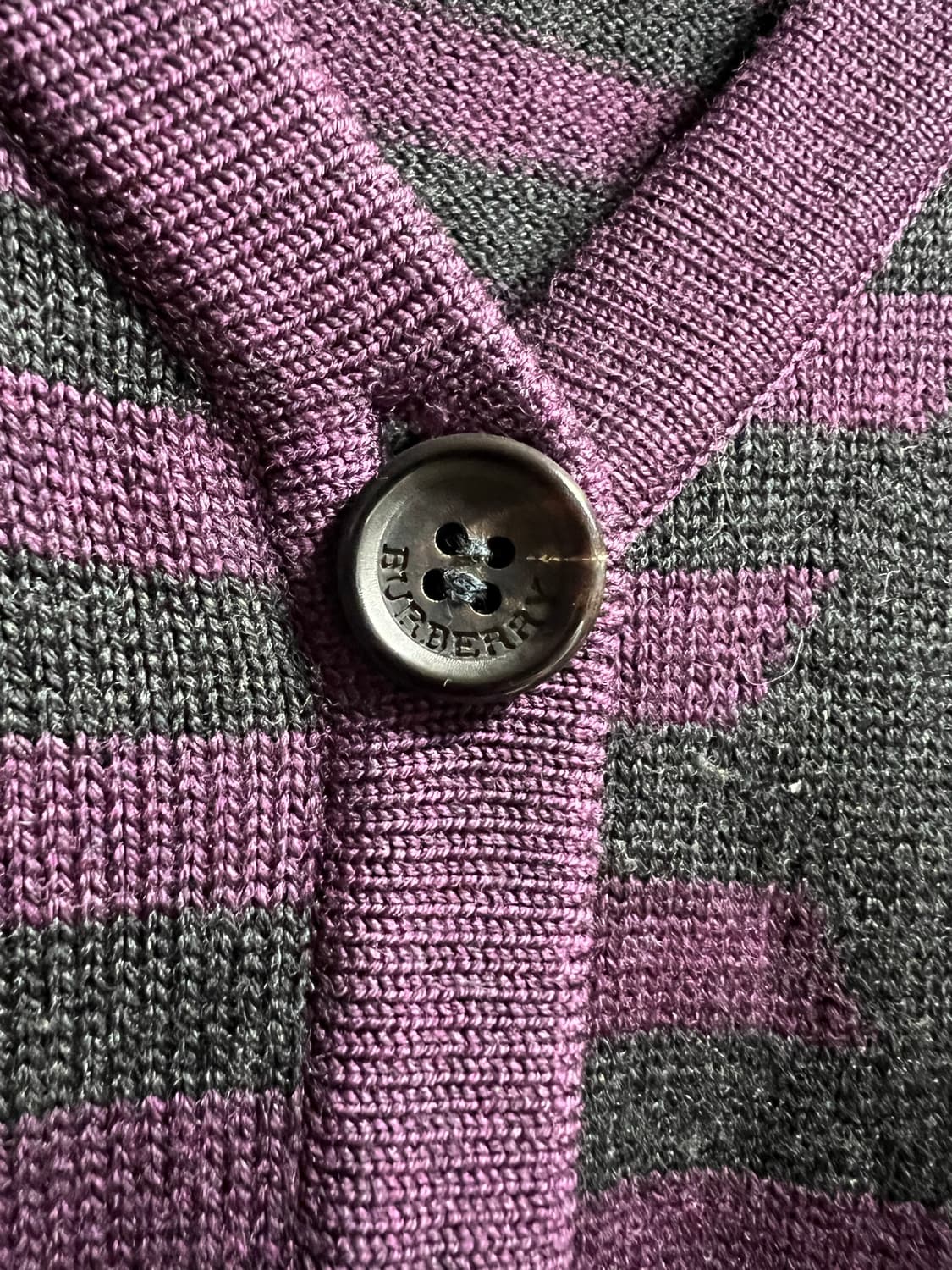 버버리 런던 스트라이프 가디건 퍼플 상품이미지3