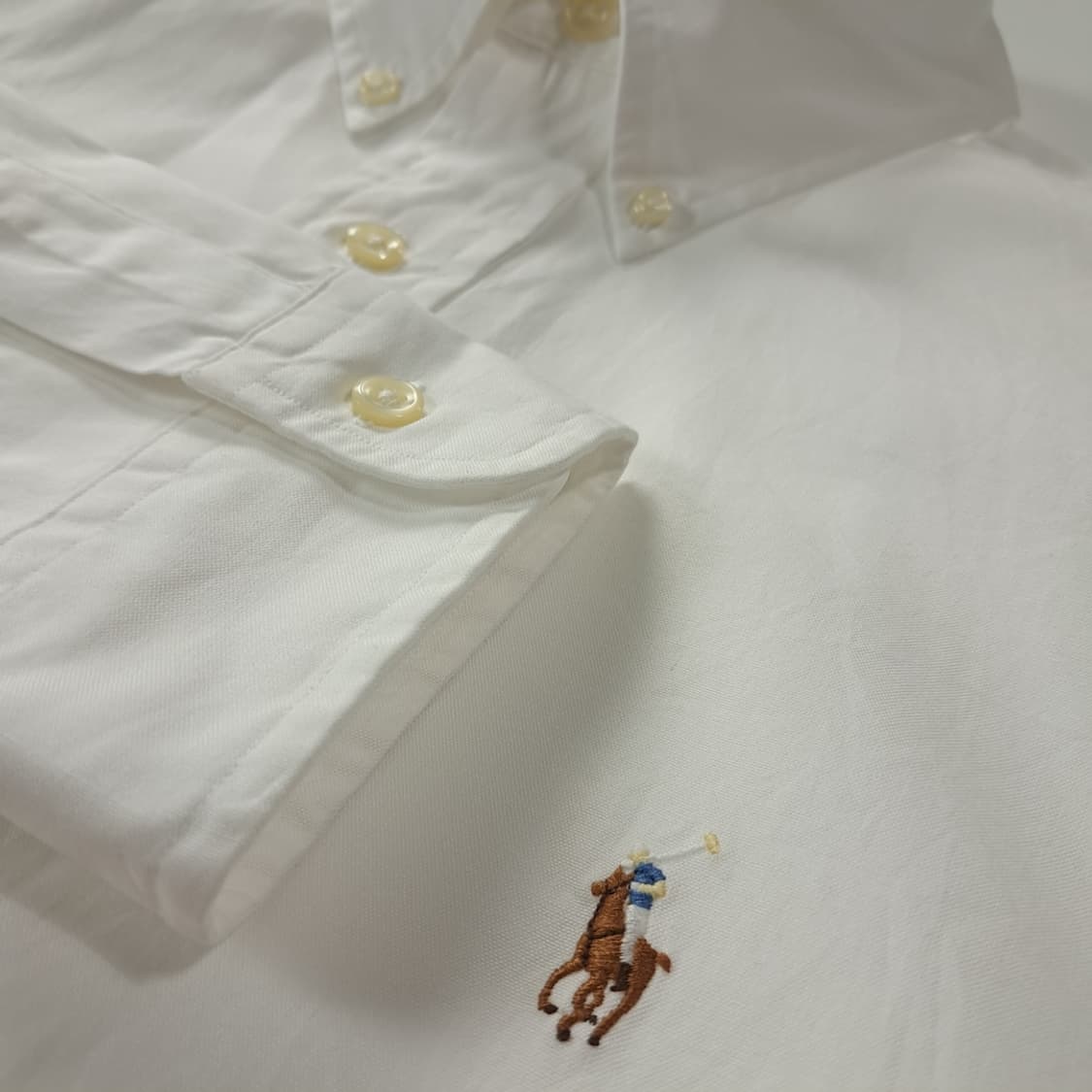 CK270 L 폴로 90s 핀포인트 멀티포니 화이트 셔츠 남방 상품이미지4
