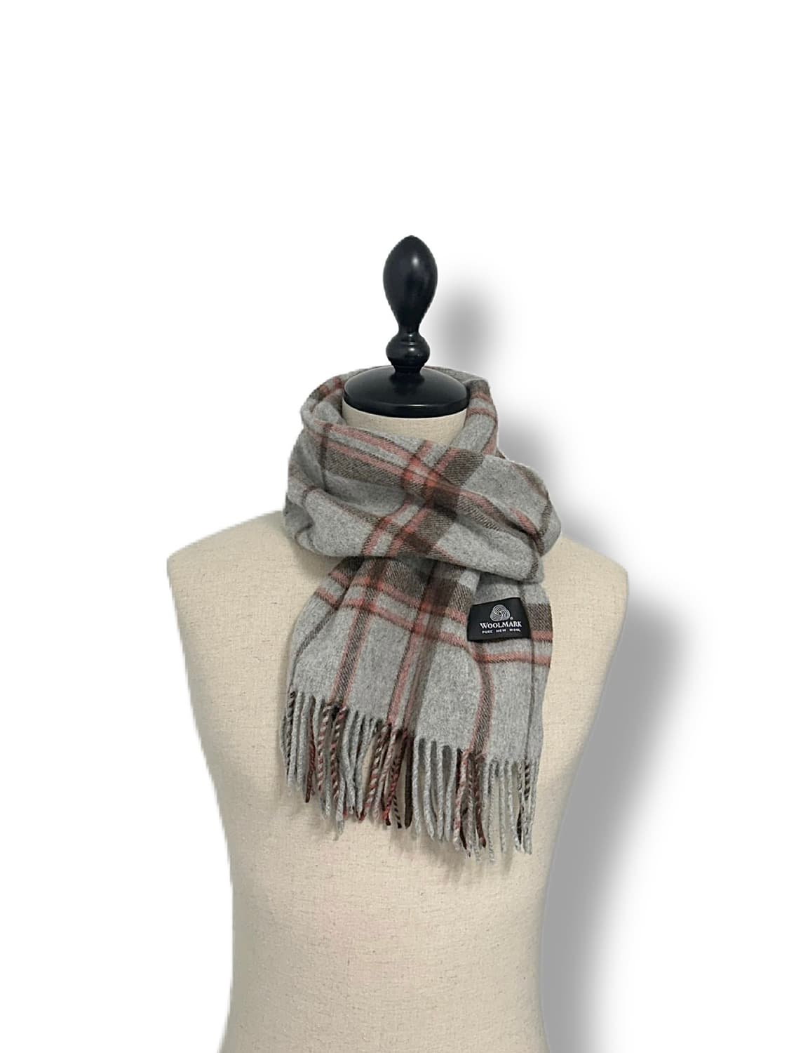 퓨어 울 체크 머플러 상품이미지1