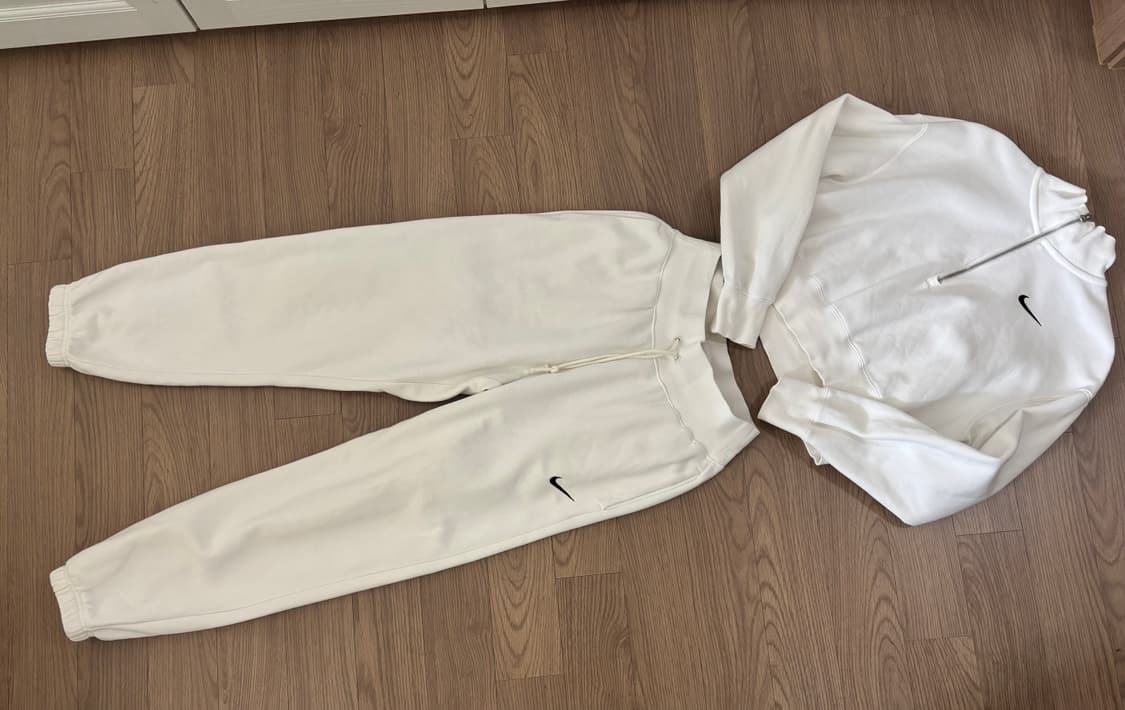 나이키  피닉스 반크롭 반집업 기모카라티 와이드핏 조거팬츠세트 여m 상품이미지3