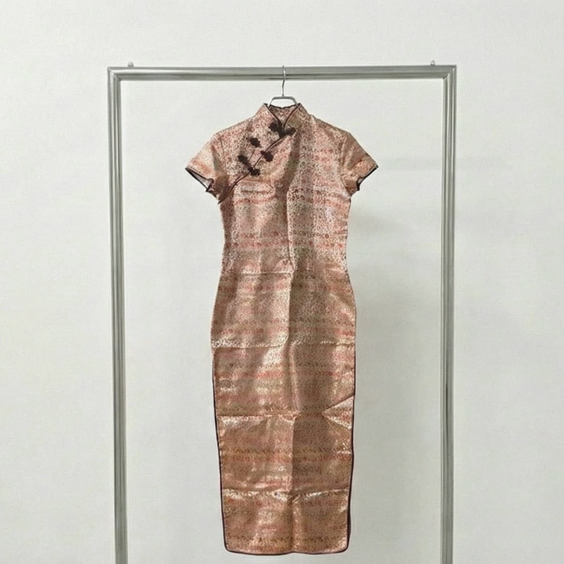 [Vintage] Salmon Oriental Qipao 상품이미지1