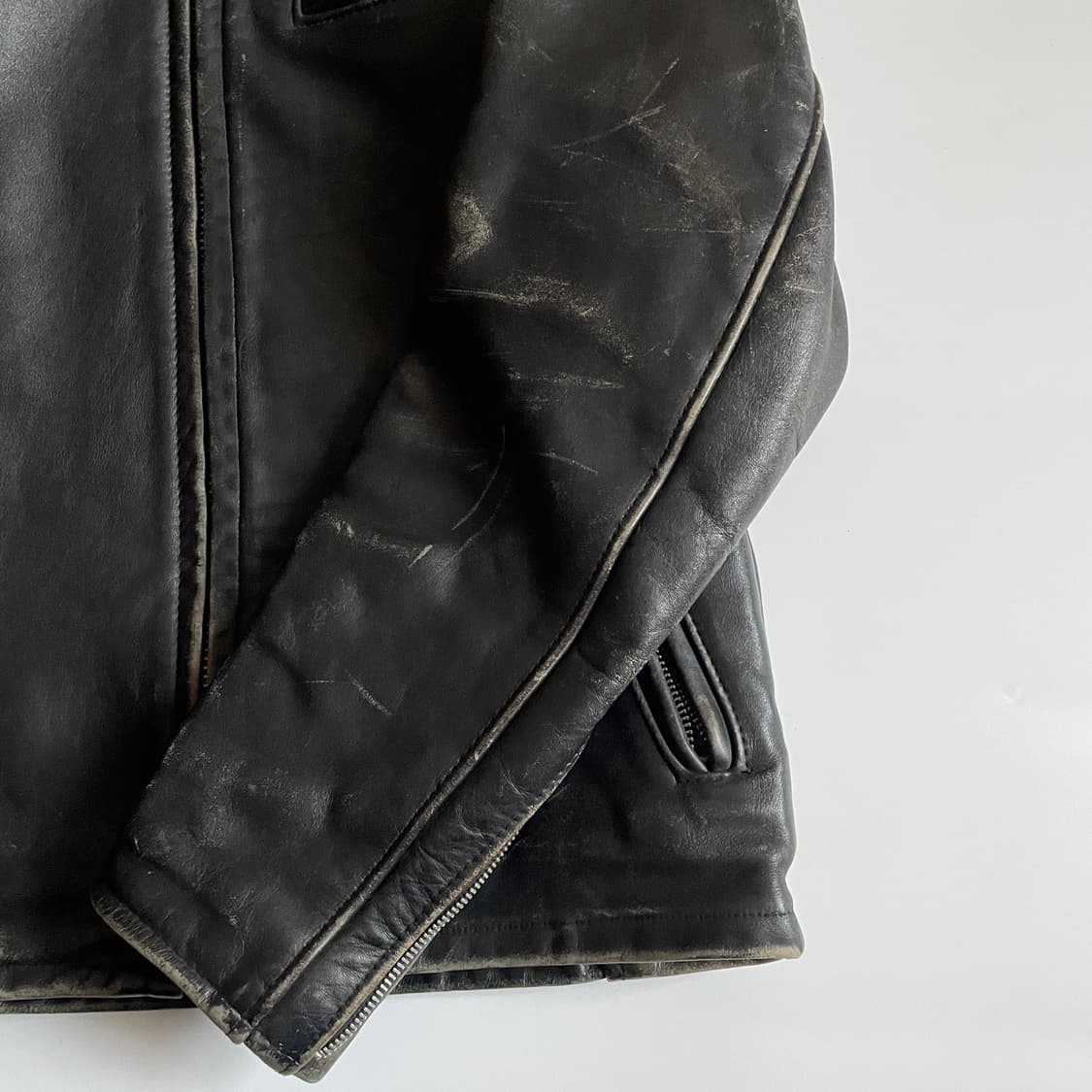 쇼트 레더 자켓 36 상품이미지5