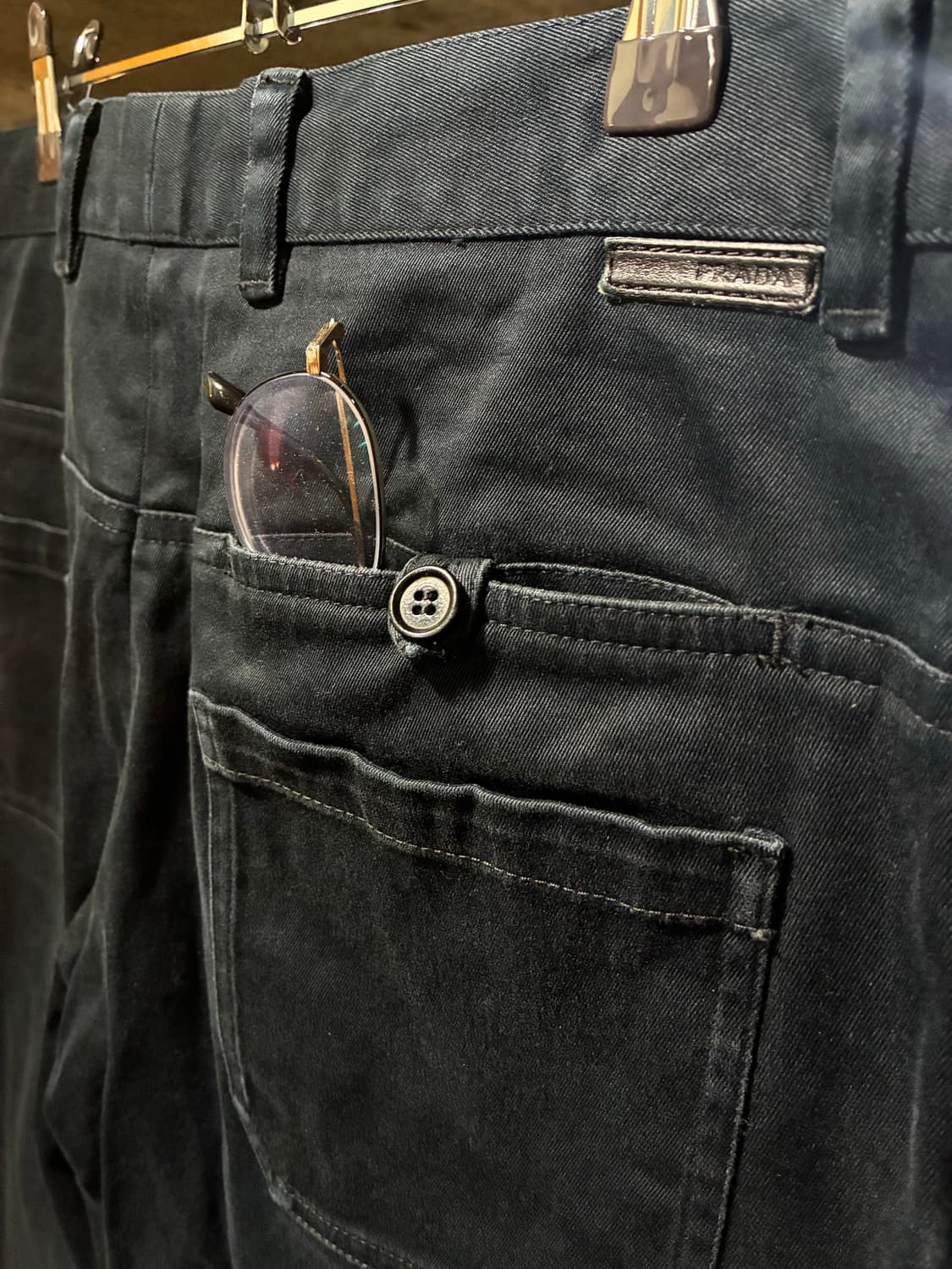 2008 PRADA 프라다 아카이브 투포켓 포인트 플레어진 상품이미지6