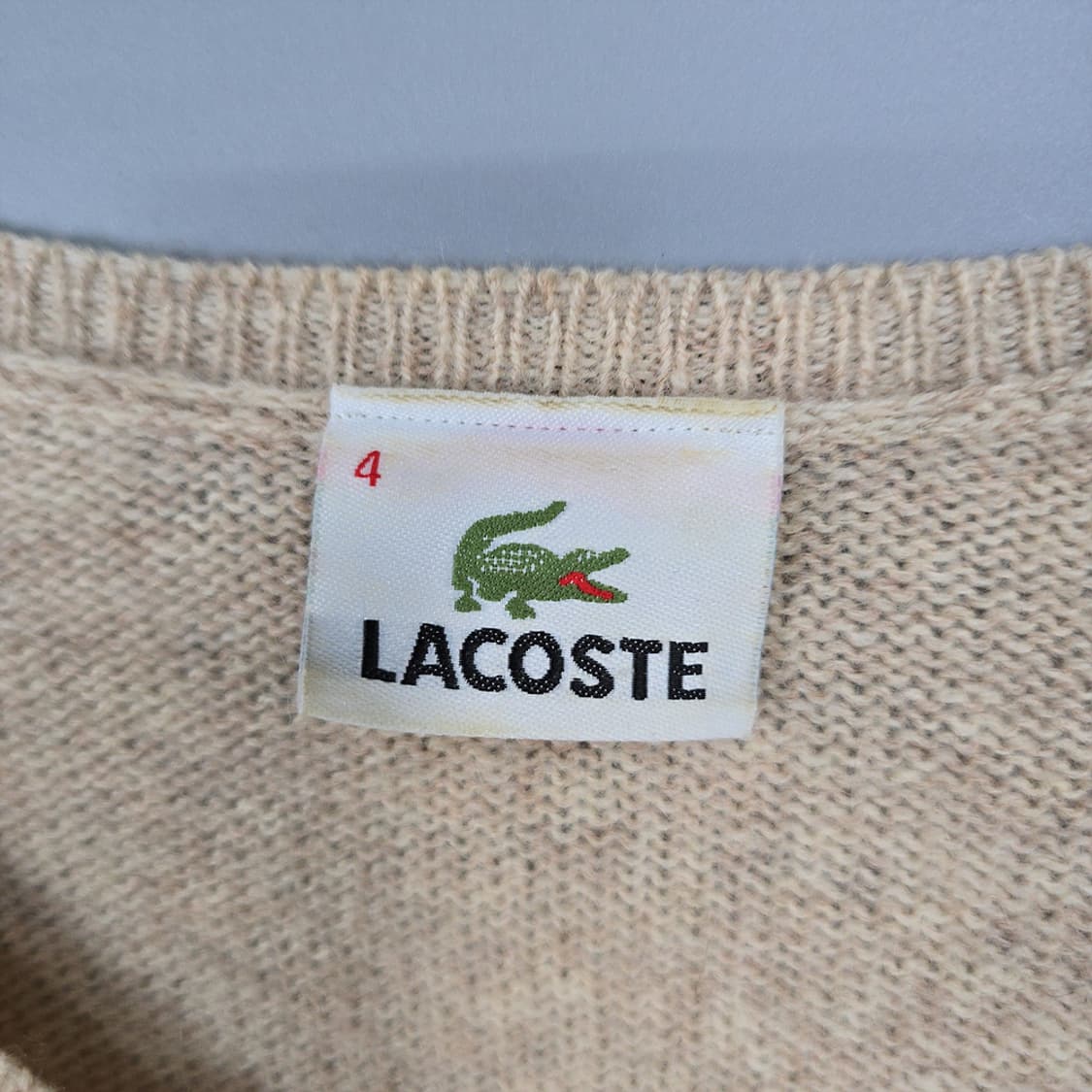 남성 라코스테 LACOSTE 울 브이넥 니트 4 상품이미지6