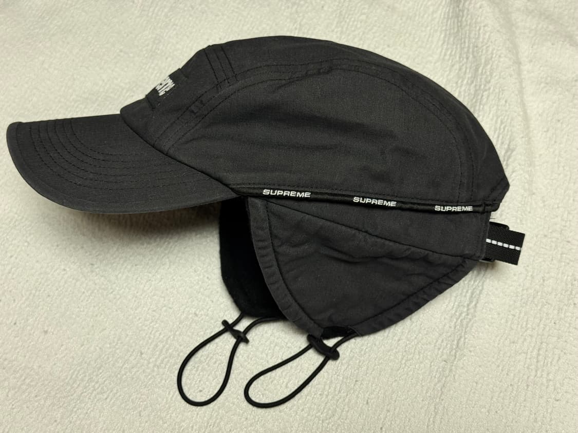 슈프림 패커블 이어플랩 캠프캡 블랙  22FW 상품이미지1