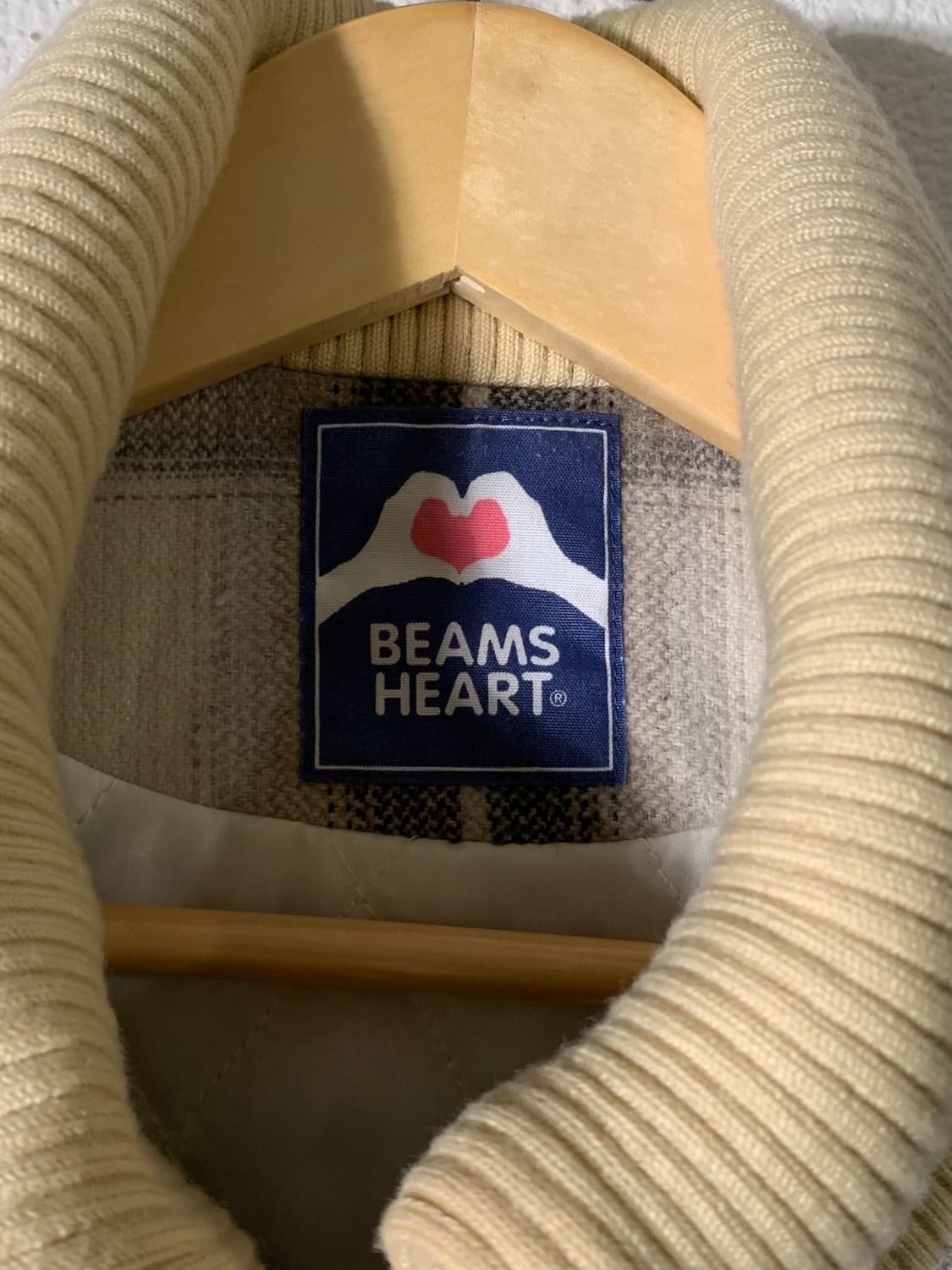 빔즈하트 보아 체크 자켓 상품이미지6