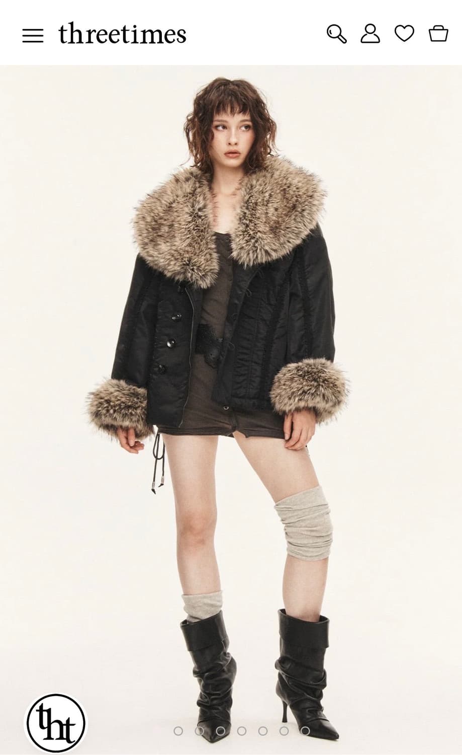 쓰리타임즈 허그 퍼 자켓 상품이미지1