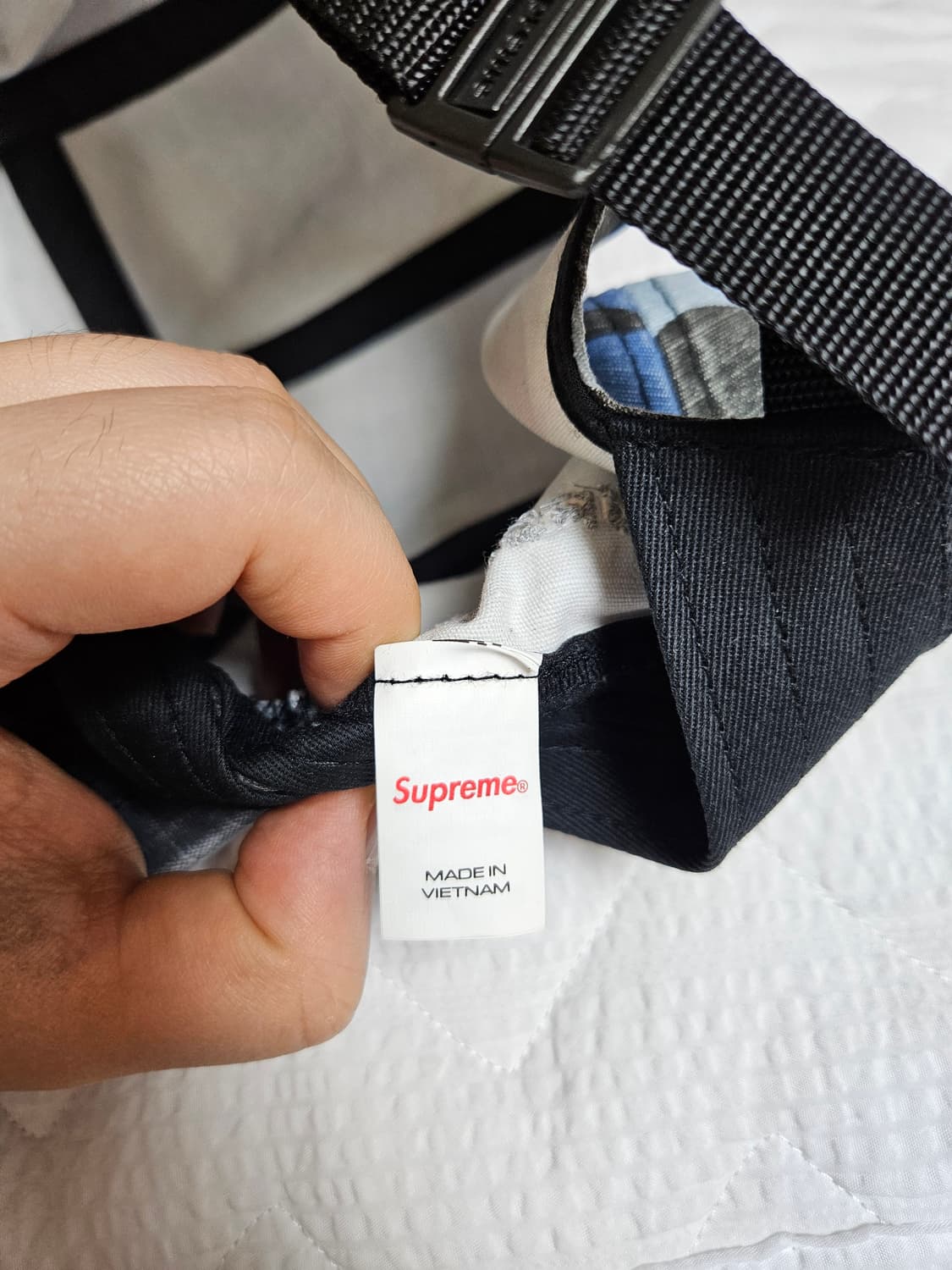 슈프림 밀리터리 캠프캡 모자 볼캡 블루 카모 25FW 상품이미지6