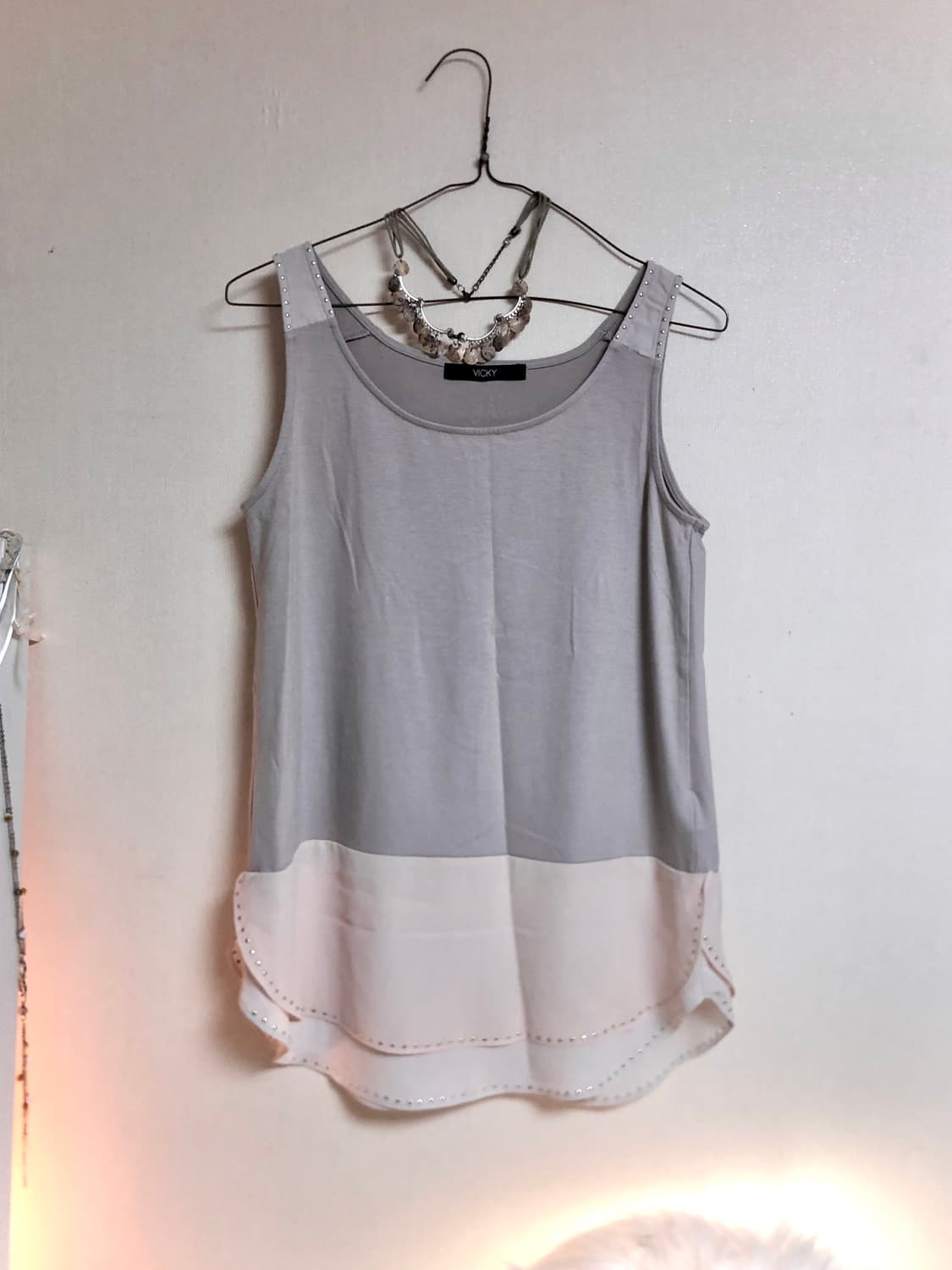 배색 나시 상품이미지1