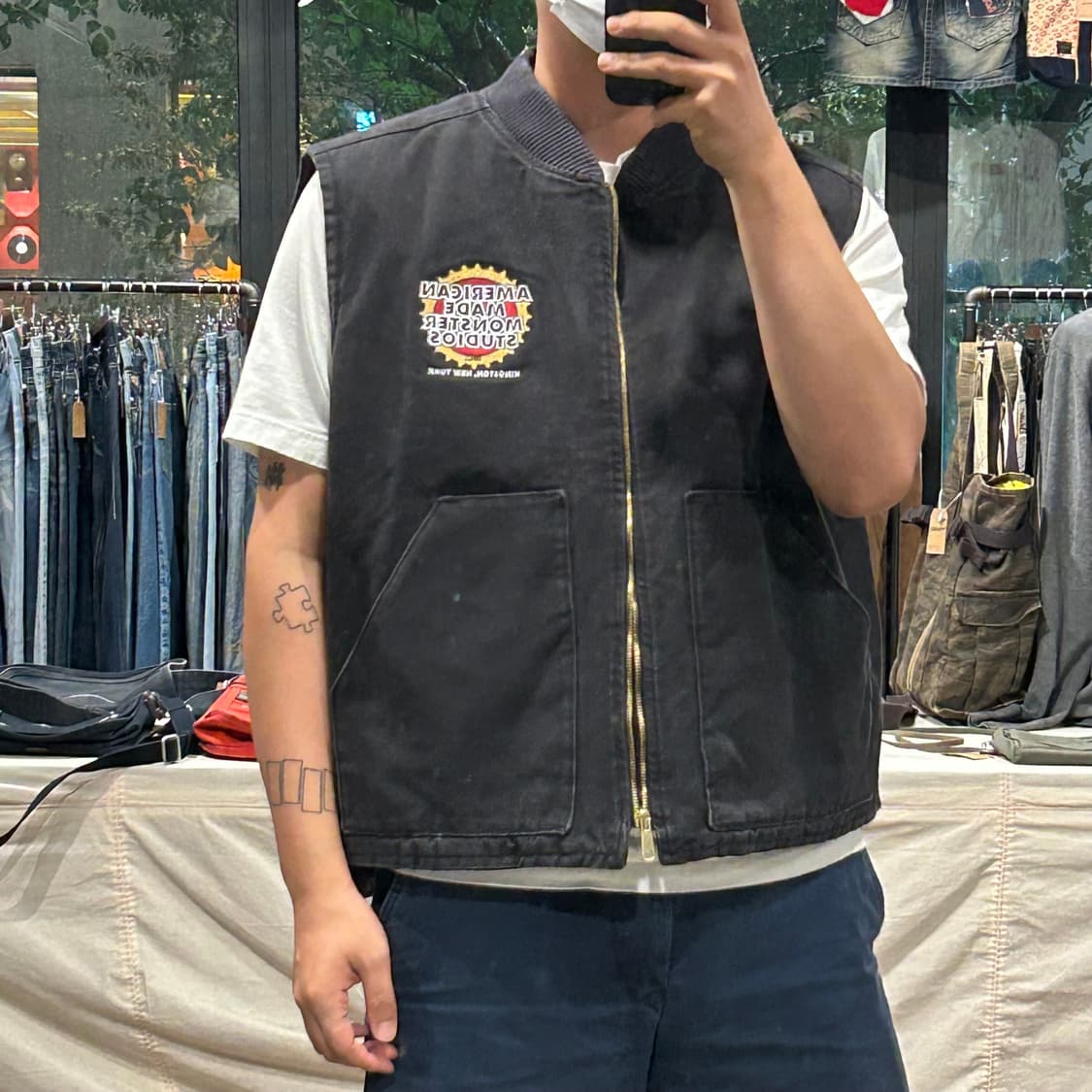 XXL) NORTH END USA 워크웨어 덕 캔버스 베스트 자켓 상품이미지1