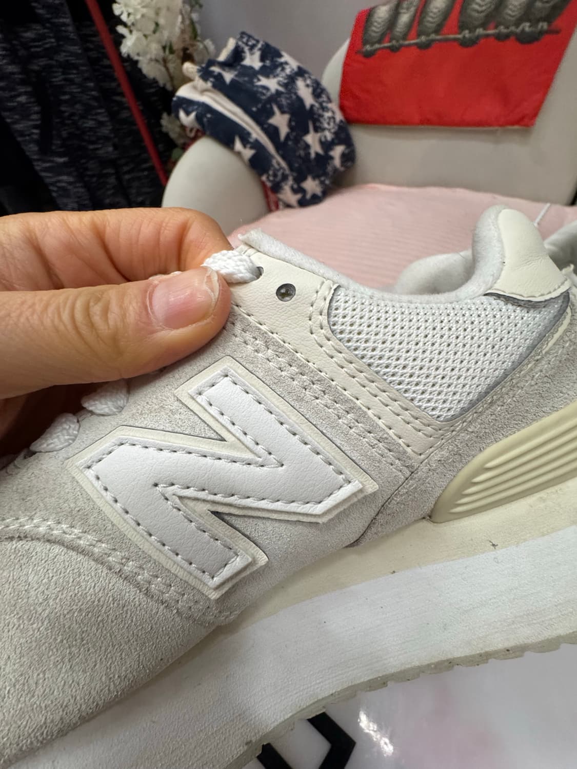 New Balance 574 클래식 스웨이드 스니커즈 상품이미지4