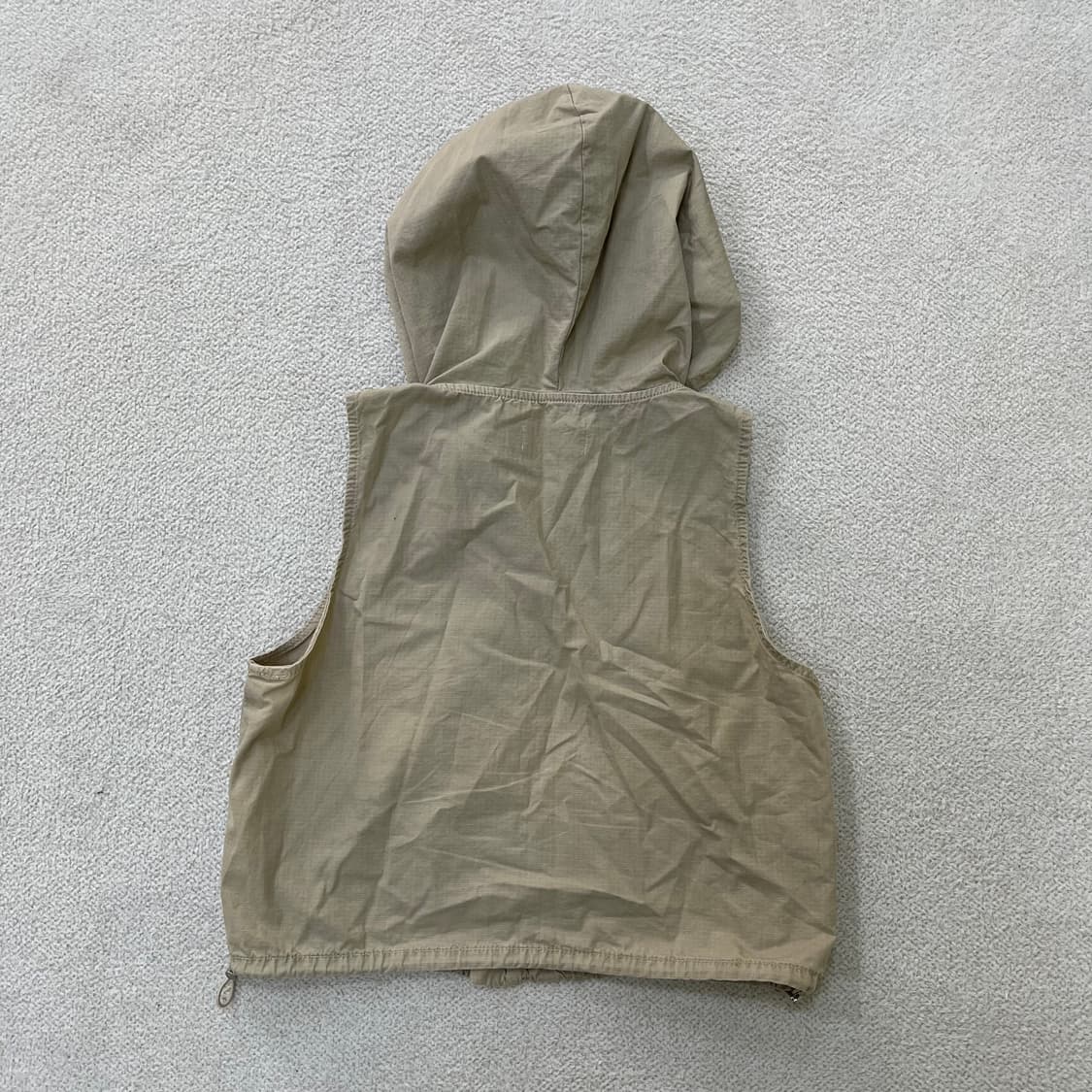 M 자라 여성 후드 크롭 조끼 0401M 상품이미지4