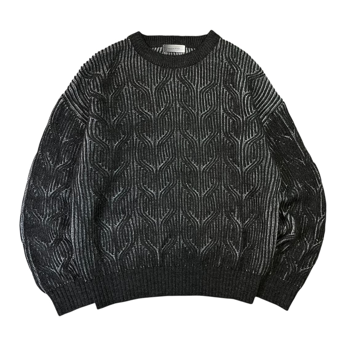 메종미네드 피그먼트 케이블 니트 상품이미지1