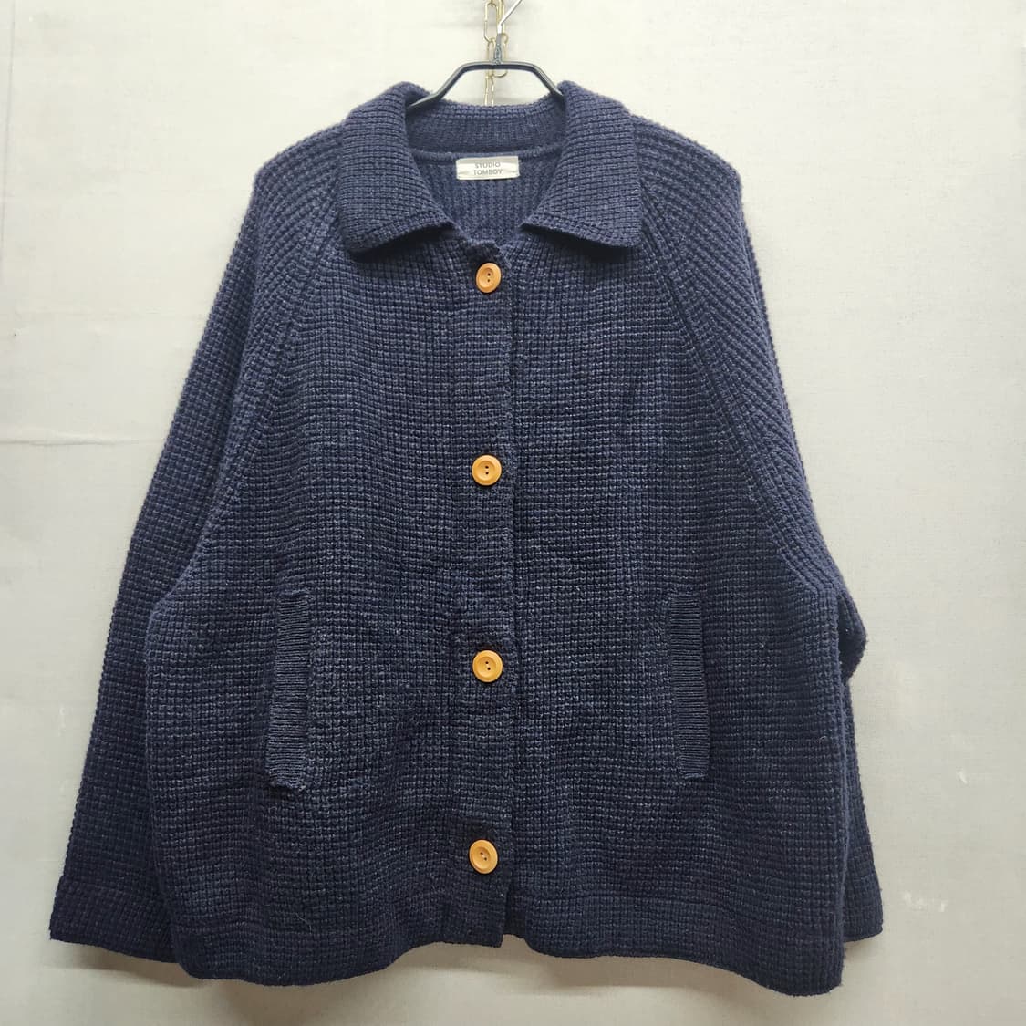 스튜디오톰보이  코튼혼방 가디건 F(2XL) 남여공용 상품이미지1