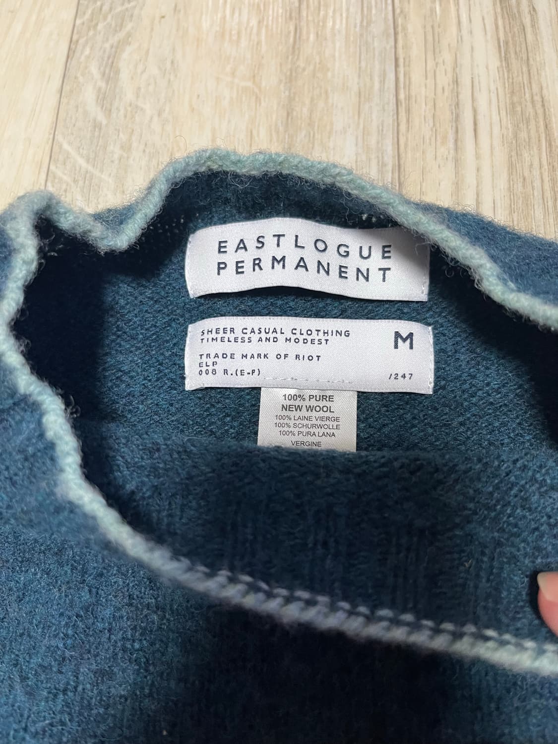 이스트로그 x 할리오브스코틀랜드 쉐기독 니트 M 상품이미지2