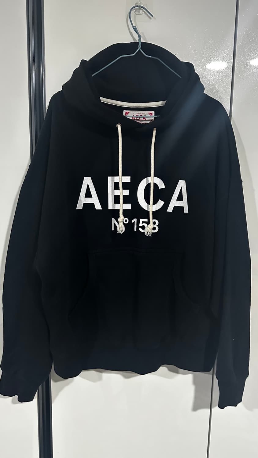 에이카 화이트 로고 후드 티셔츠 S 상품이미지1