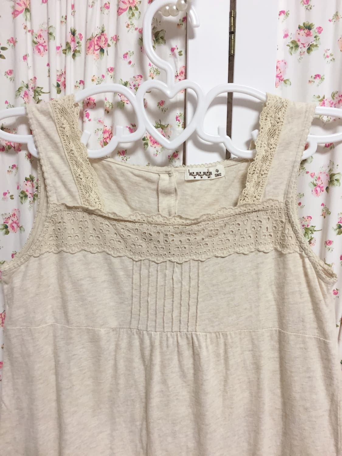 빈티지 사만사모스 베이지 슬리브리스 상품이미지2