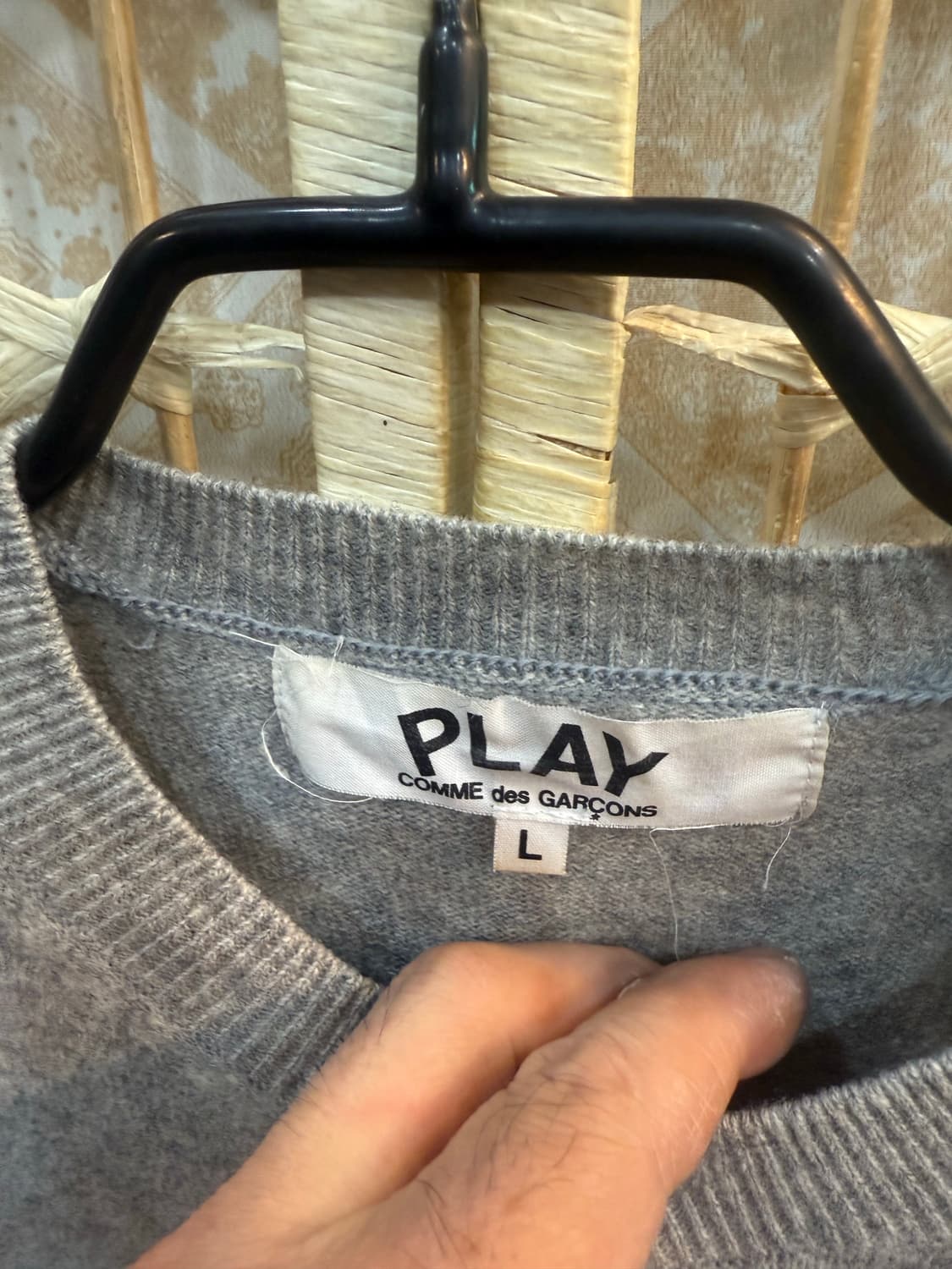 66 정품 꼼데가르송 블랙와펜 가디건 팝니다 상품이미지2