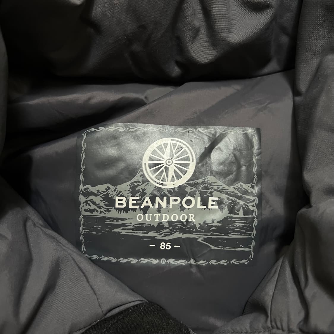 빈폴 아웃도어 여성 덕다운 후드 패딩 점퍼 [차콜] XS/85 상품이미지5