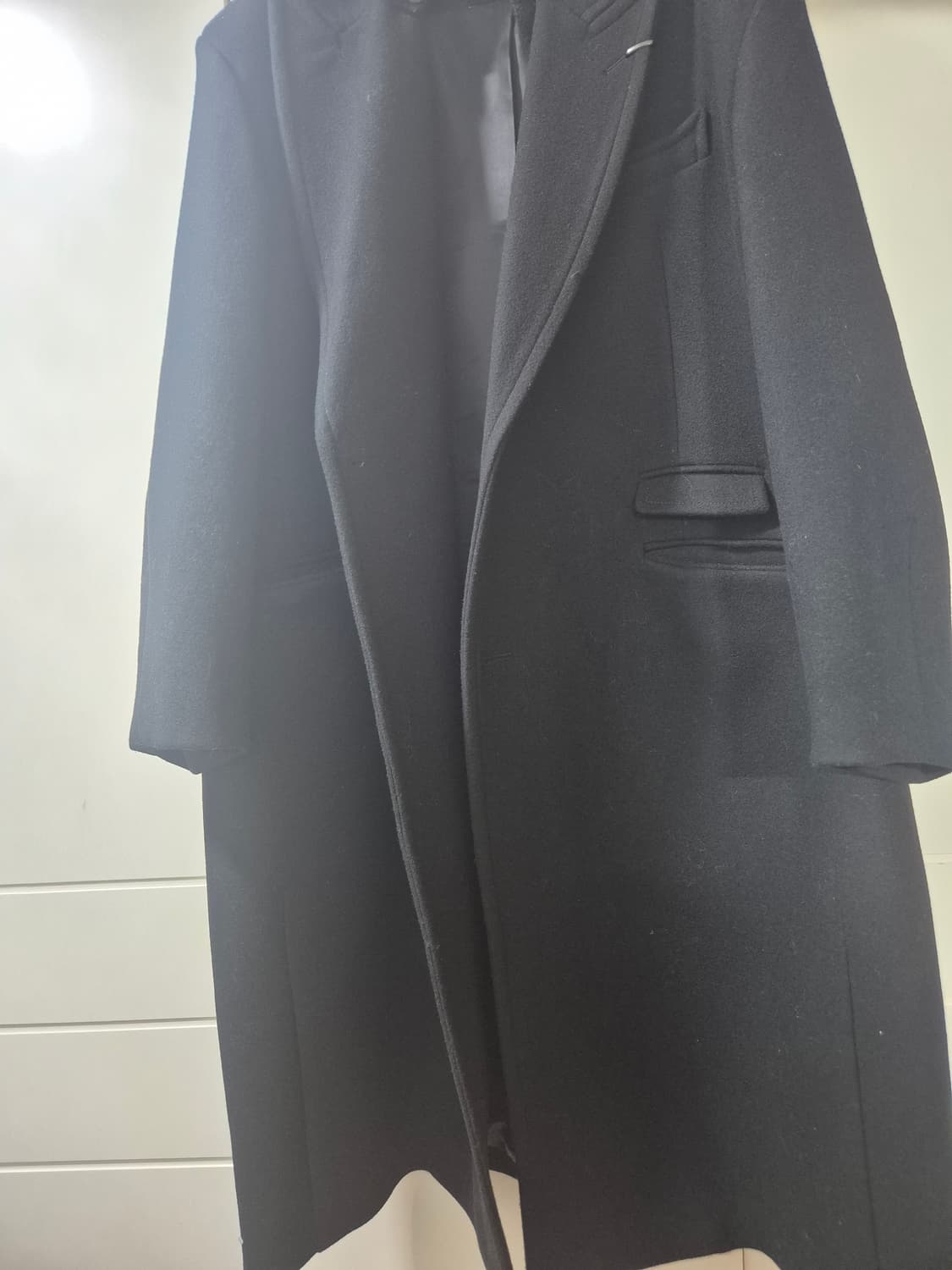 송지오옴므 24FW 옴므 니트후드 피크드 코쿤 코트 상품이미지6