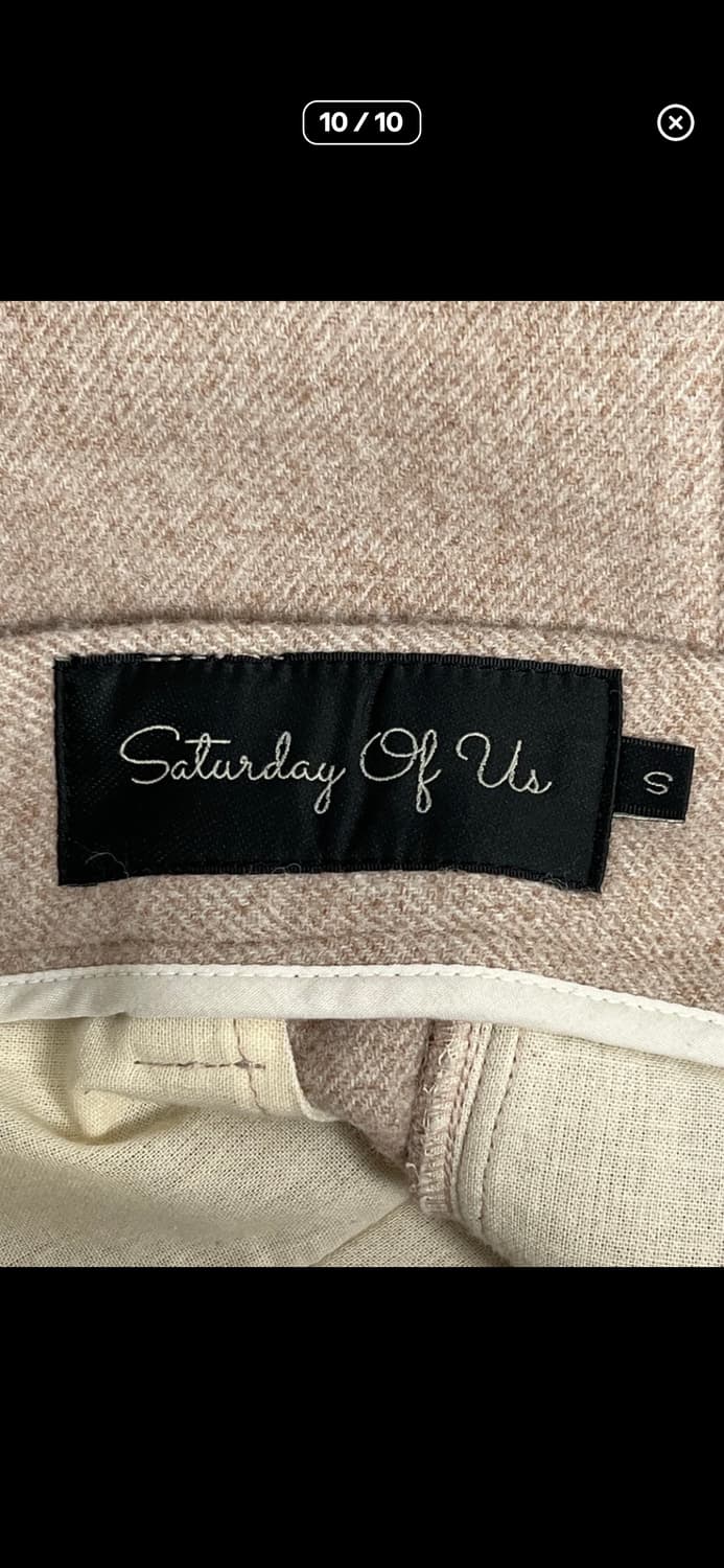 [샘플] [S] STU 웨이브 라인 울 슬랙스 페일 라이트 핑크 상품이미지10