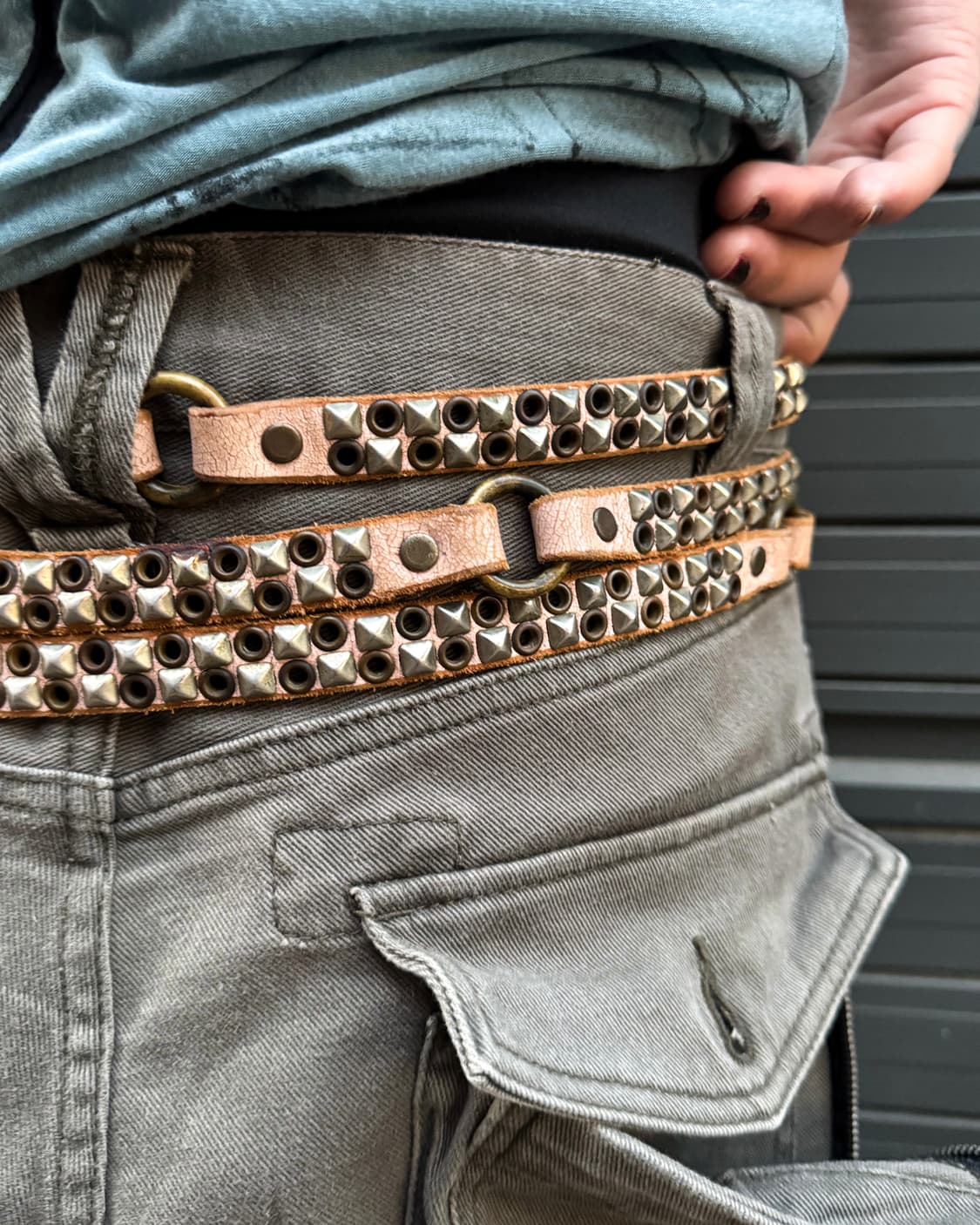 HYSTERIC GLAMOUR Multi Stud Leather Belt 상품이미지9