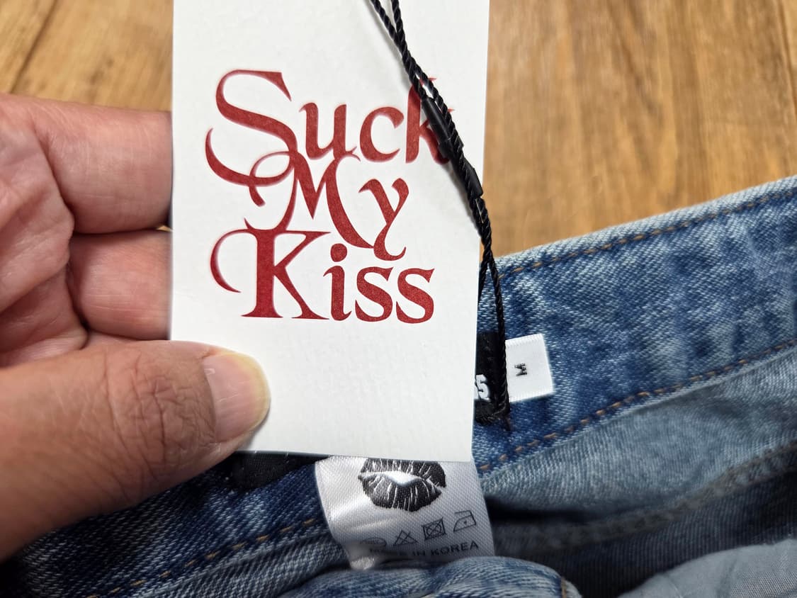 석마이키스(SUCK MY KISS) 포켓패치 데님팬츠 66 새상품 상품이미지9