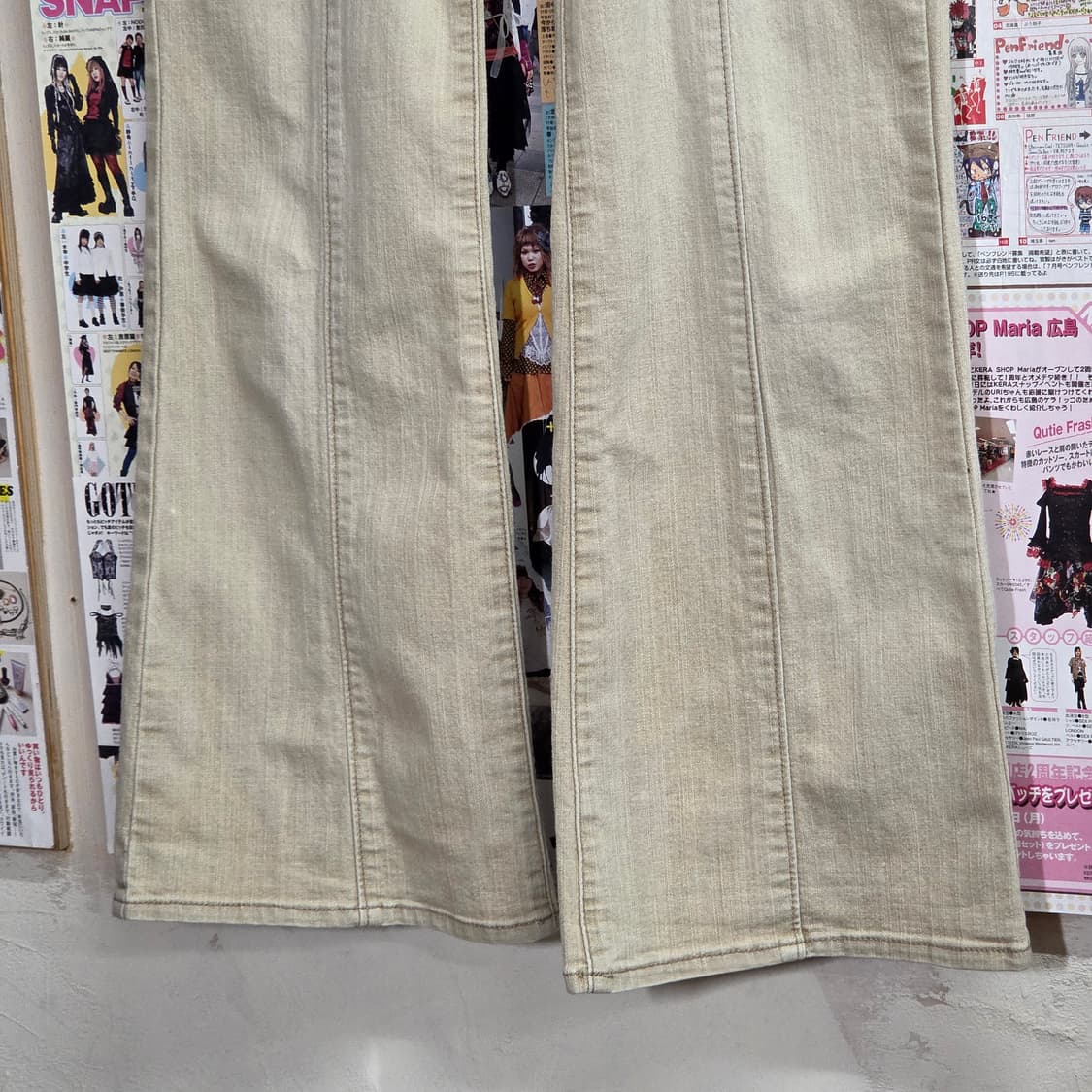 JPN Y2K 사이드 버클 로우라이즈 부츠컷 팬츠 상품이미지4