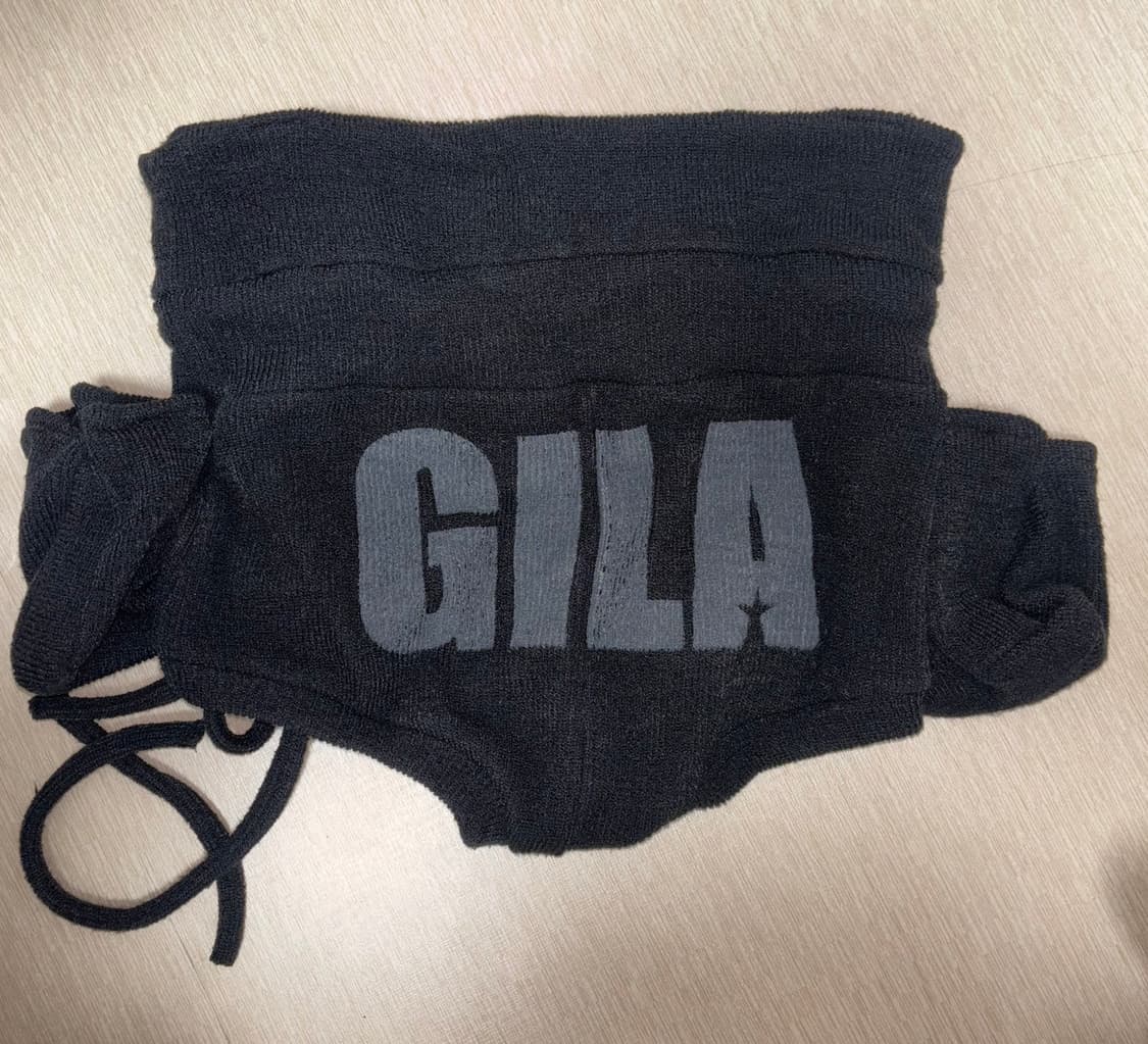 길라아카이브 BOLD LOGO POCKET KNIT SHORTSBLACK 상품이미지3