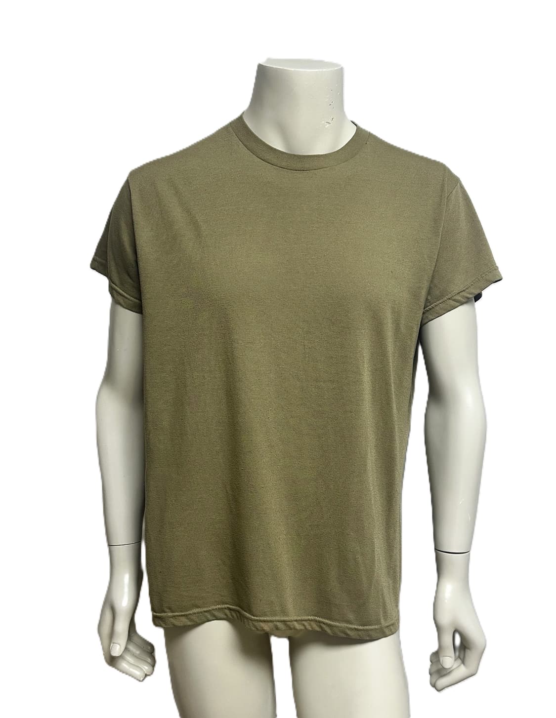 미군 카키색 라운드 반팔 티셔츠 (L) (11) (만원샵) 상품이미지1