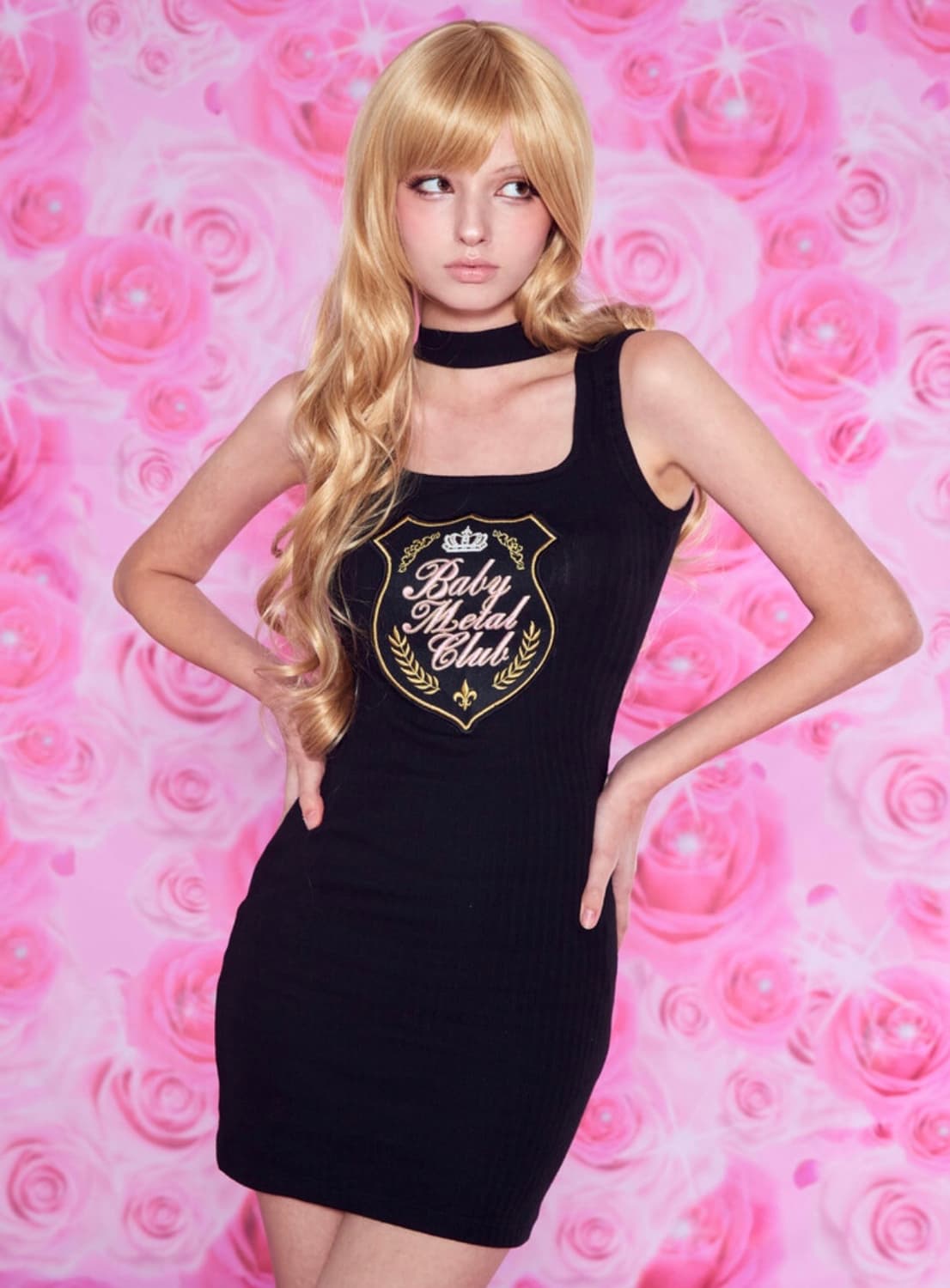 베이비메탈클럽 Princess chocker mini dress 블랙 상품이미지2