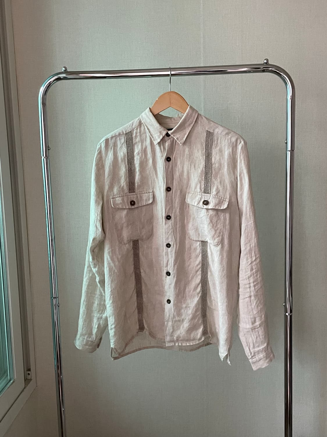 FRANK LEDER 린넨 셔츠 Made in Germany 상품이미지1