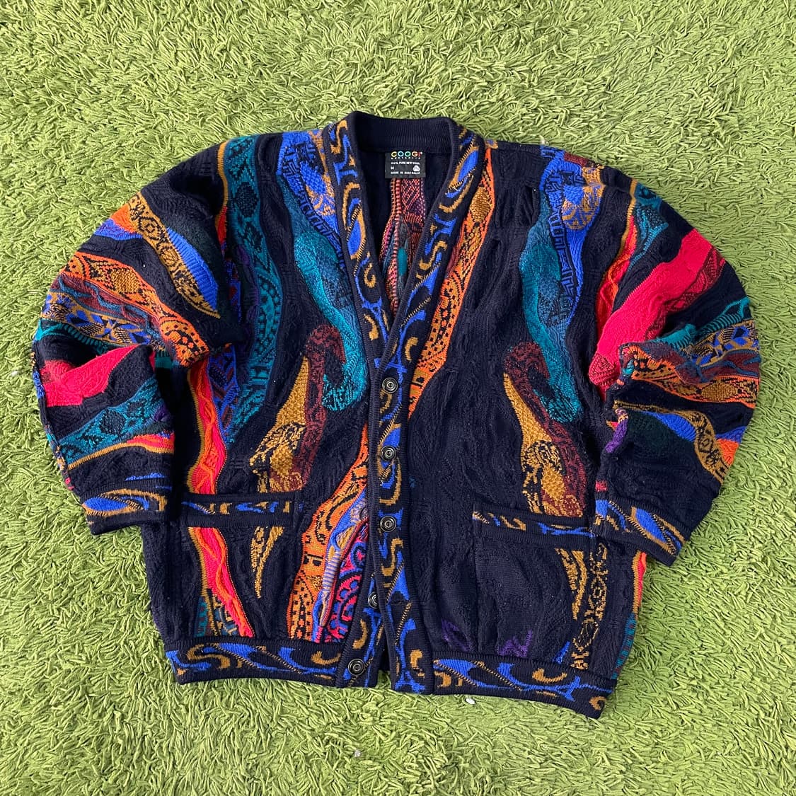 쿠지 케이블 니트 가디건 상품이미지1