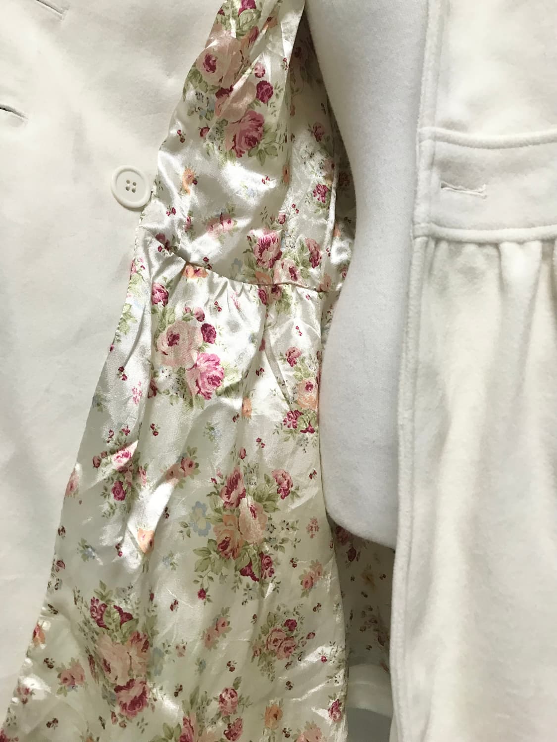 빈티지 lizlisa 리즈리사 달천깔 히메갸루 리본 퍼 카라 코트 상품이미지7