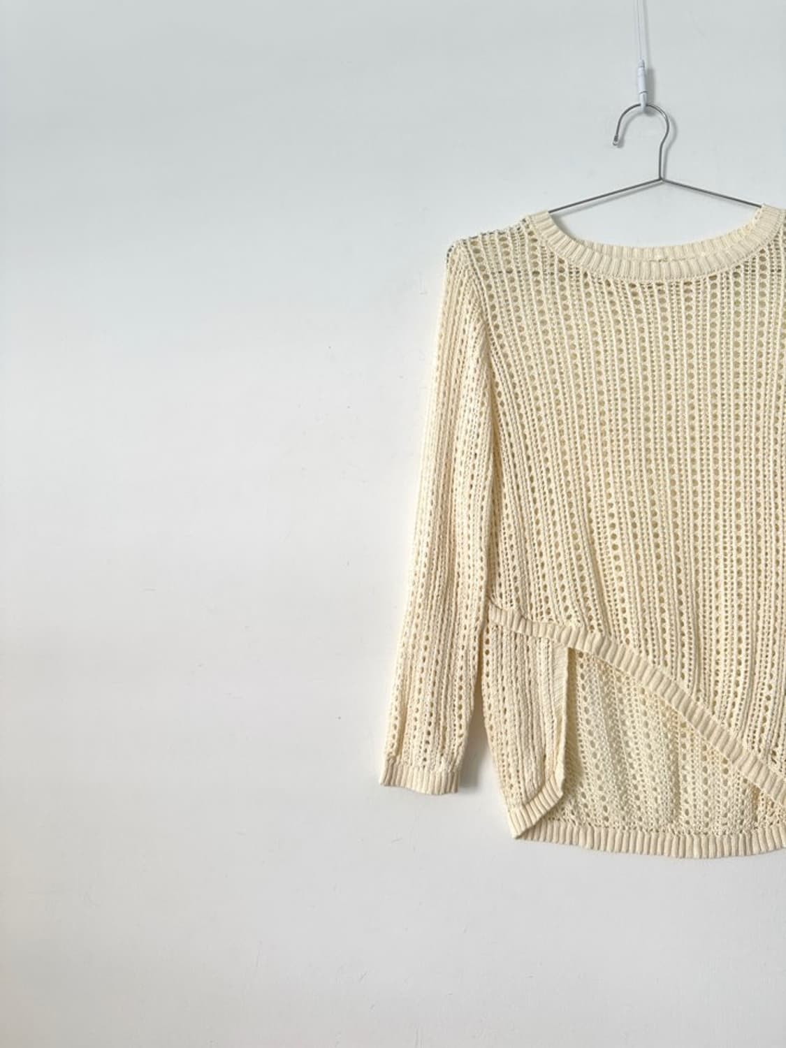 Net punching open knit / ivory 상품이미지2