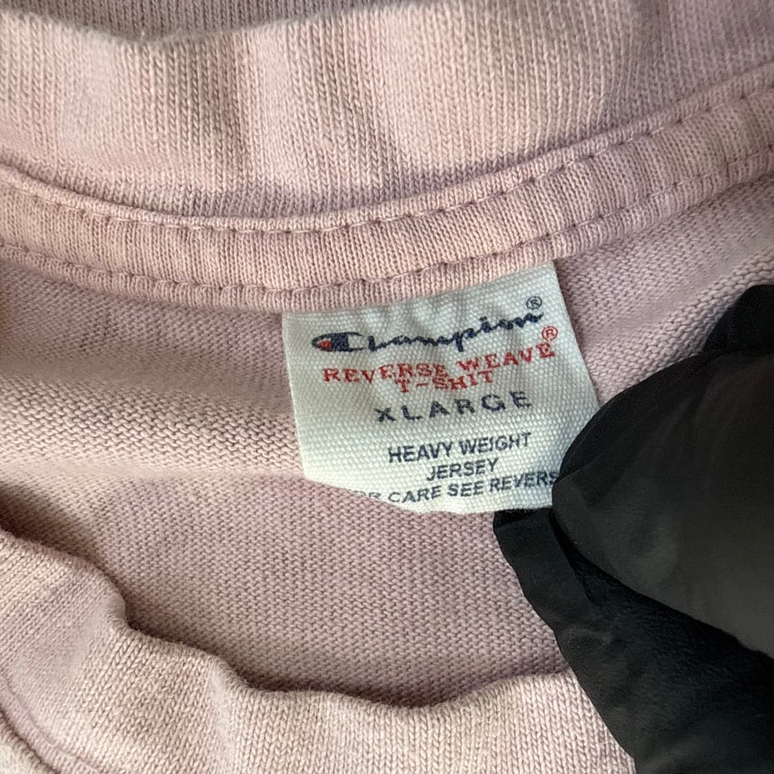 XL 챔피온 핑크 반팔티 0305T 상품이미지3