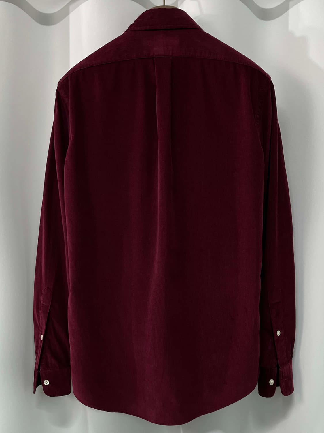 폴로 랄프로렌 버건디 마이크로 코듀로이 버튼다운 셔츠 상품이미지2