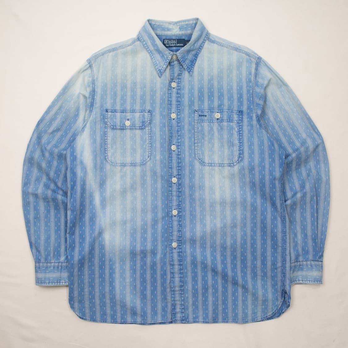 폴로 랄프로렌 인디고 스트라이프 샴브레이 워크셔츠 상품이미지1
