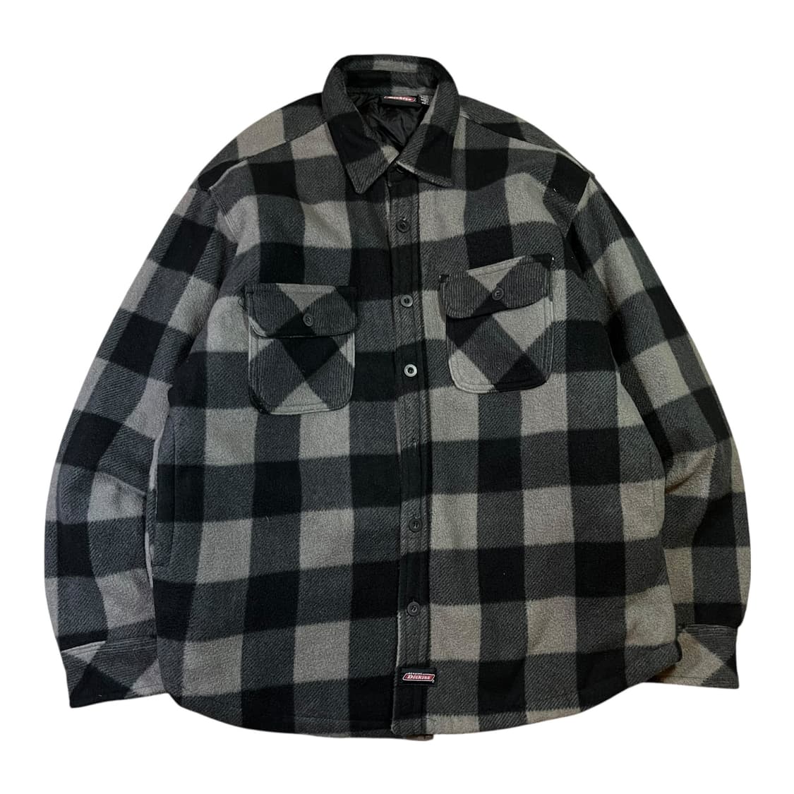 디키즈 타탄 체크 셔츠 누빔 플리스 자켓 상품이미지1
