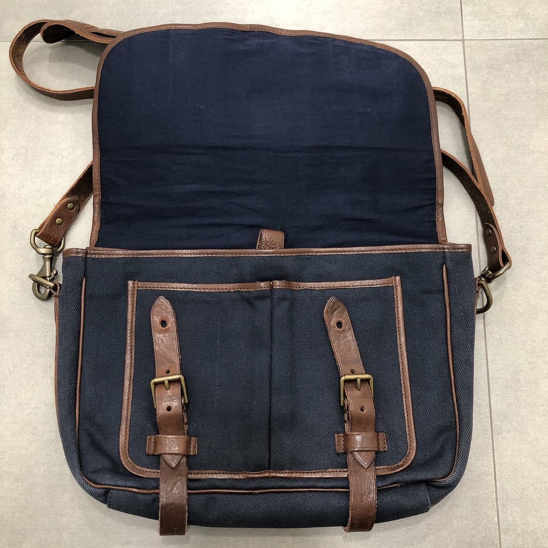 폴로 랄프로렌 캔버스 가죽 메신저백 크로스백 브리프케이스 토트백 상품이미지2