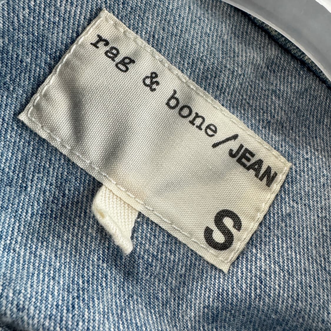 랙앤본 옴브레 크롭 데님 재킷 상품이미지3