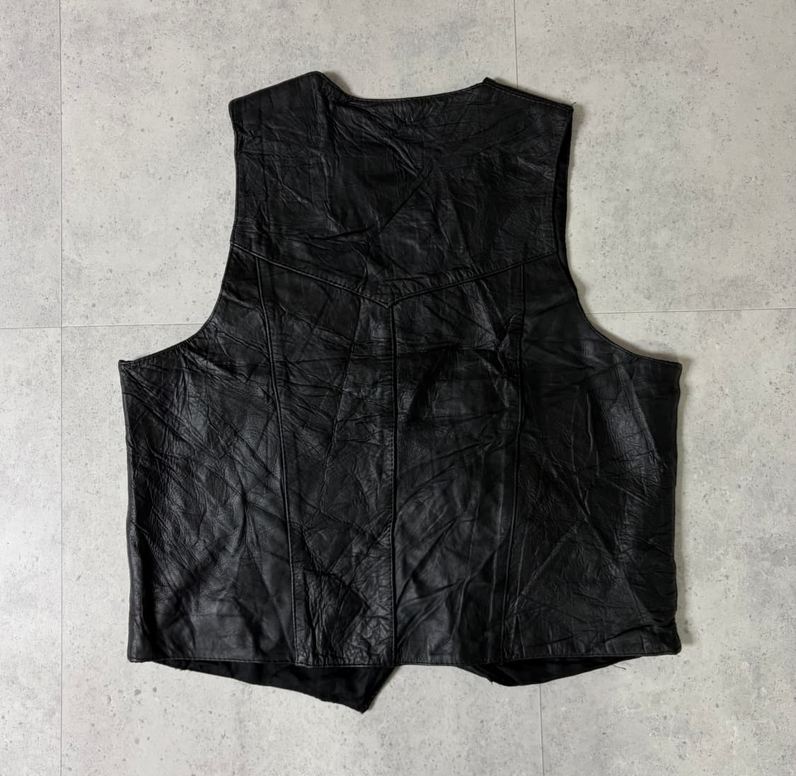 바이커 리얼 가죽 자켓 베스트 상품이미지2