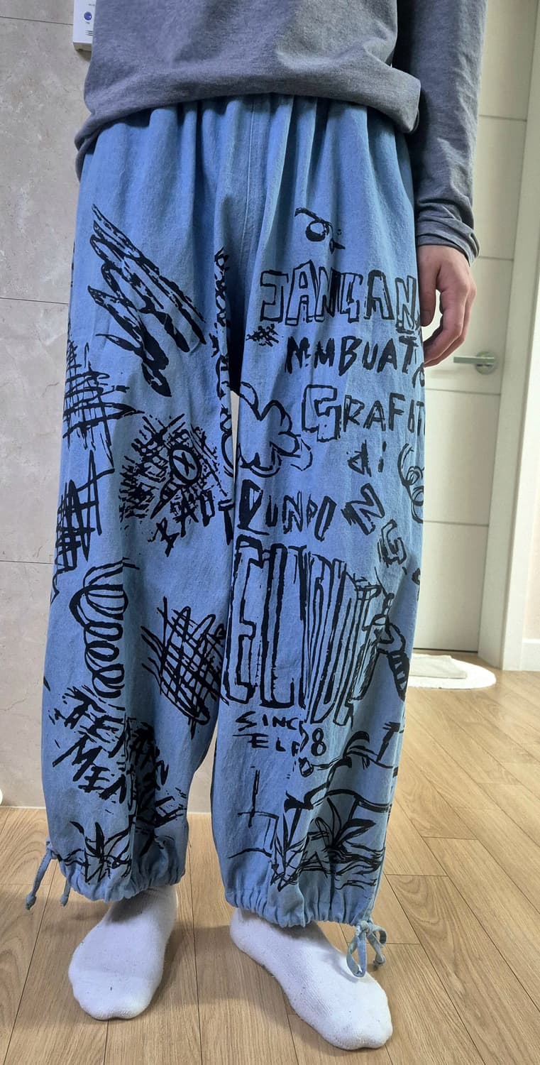 EL RODEO 그래픽 팬츠 상품이미지5