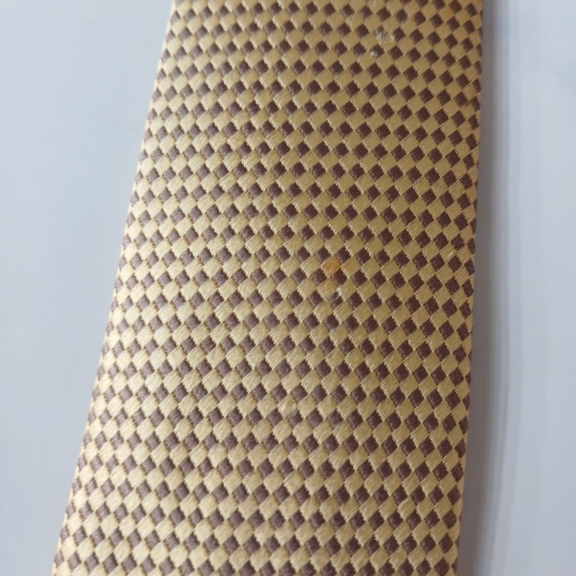 지오지아 실크 골드 마이크로 패턴 넥타이 8.4cm A등급 A19839 상품이미지7